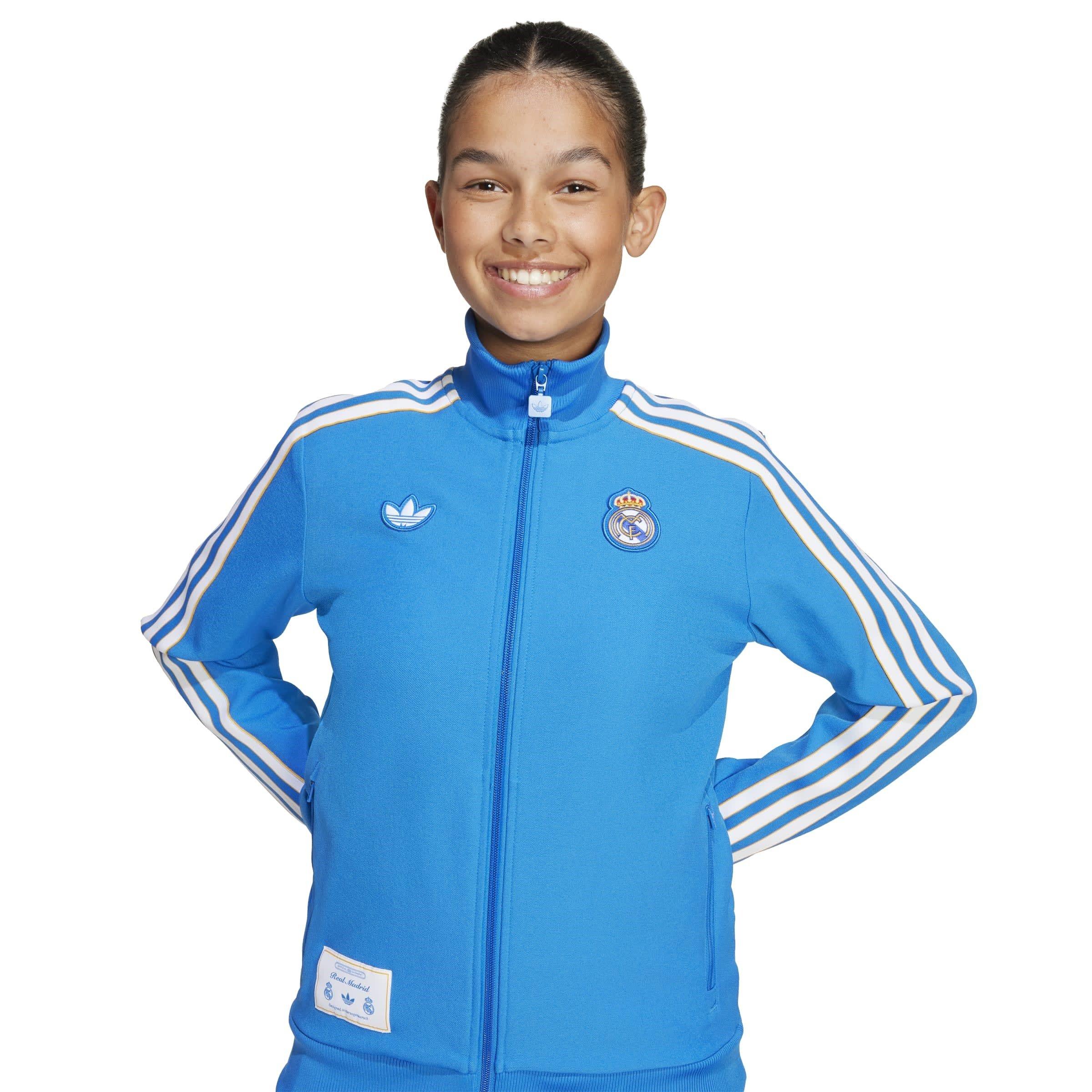 Blue/White - adidas - Real Madrid Tracksuit Top Juniors - 6
