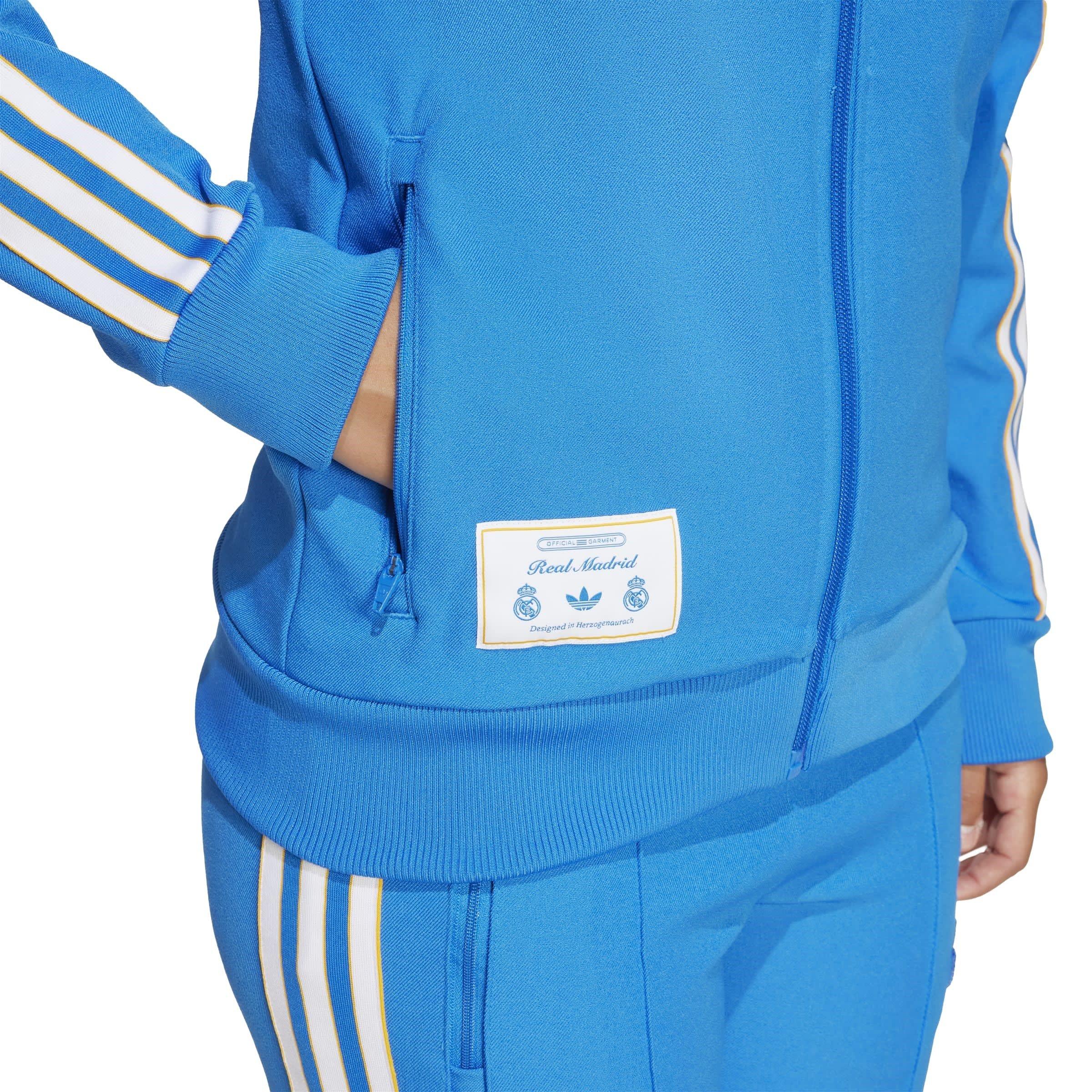Blue/White - adidas - Real Madrid Tracksuit Top Juniors - 8