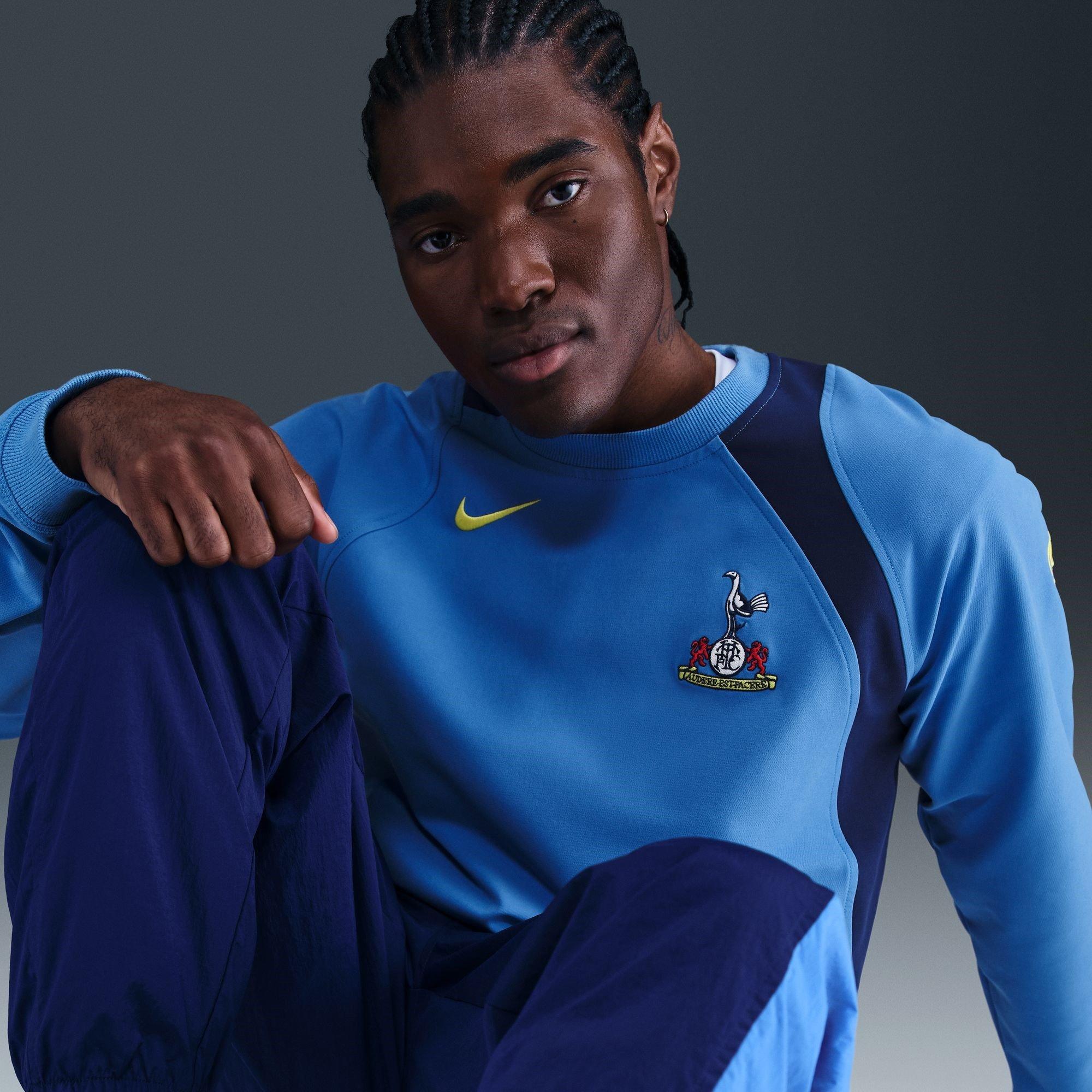 Blue/Yellow - Nike - Tottenham Hotspur T90 Crew Sweater Mens - 11