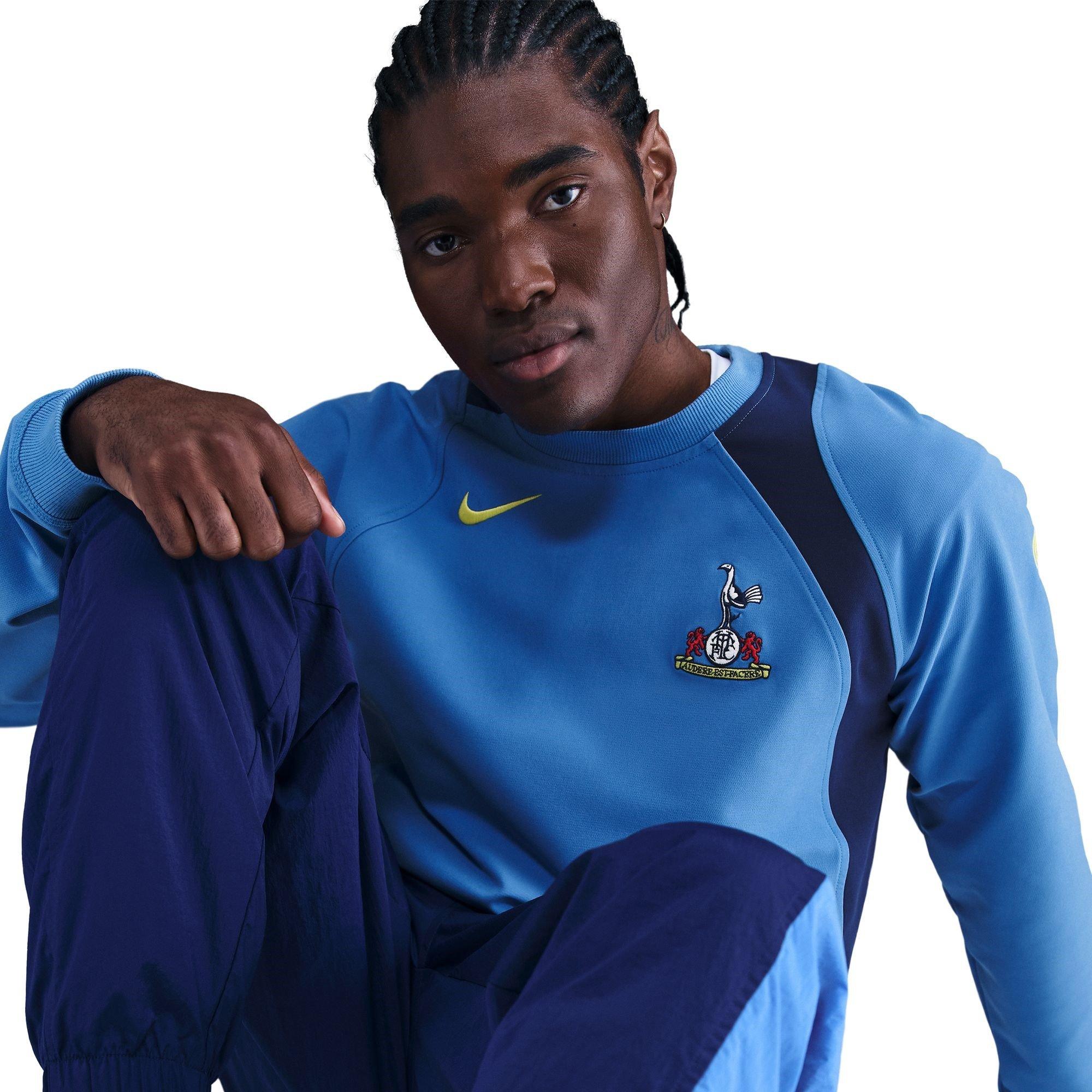 Blue/Yellow - Nike - Tottenham Hotspur T90 Crew Sweater Mens - 5