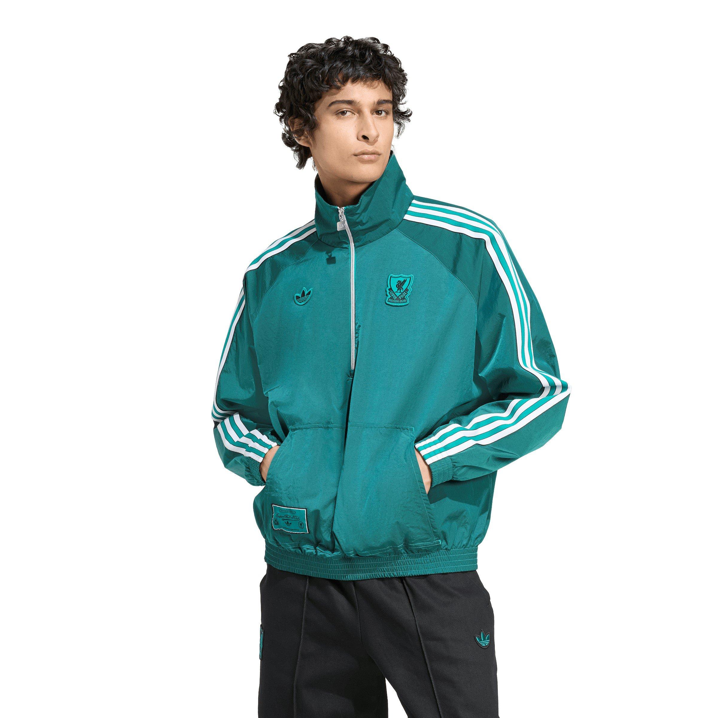 Green - adidas - Liverpool Icons Half Zip Jacket Mens - 2