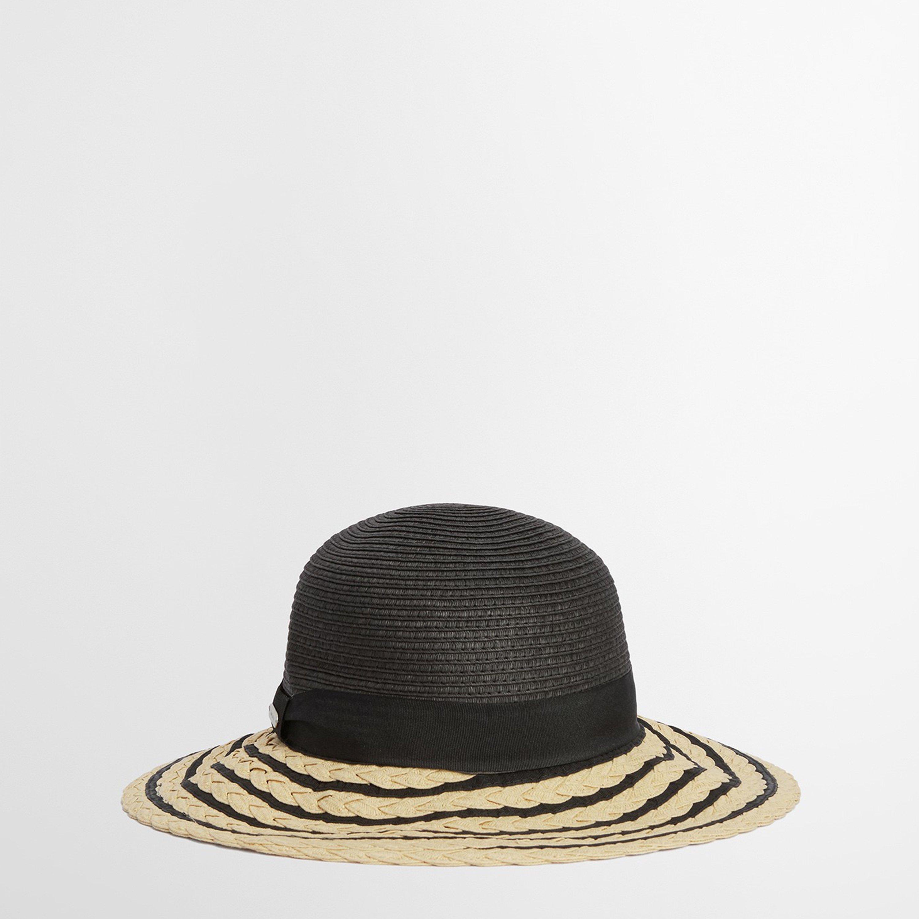 Black/Natural - Barbour - Macy Striped Bucket Hat - 2
