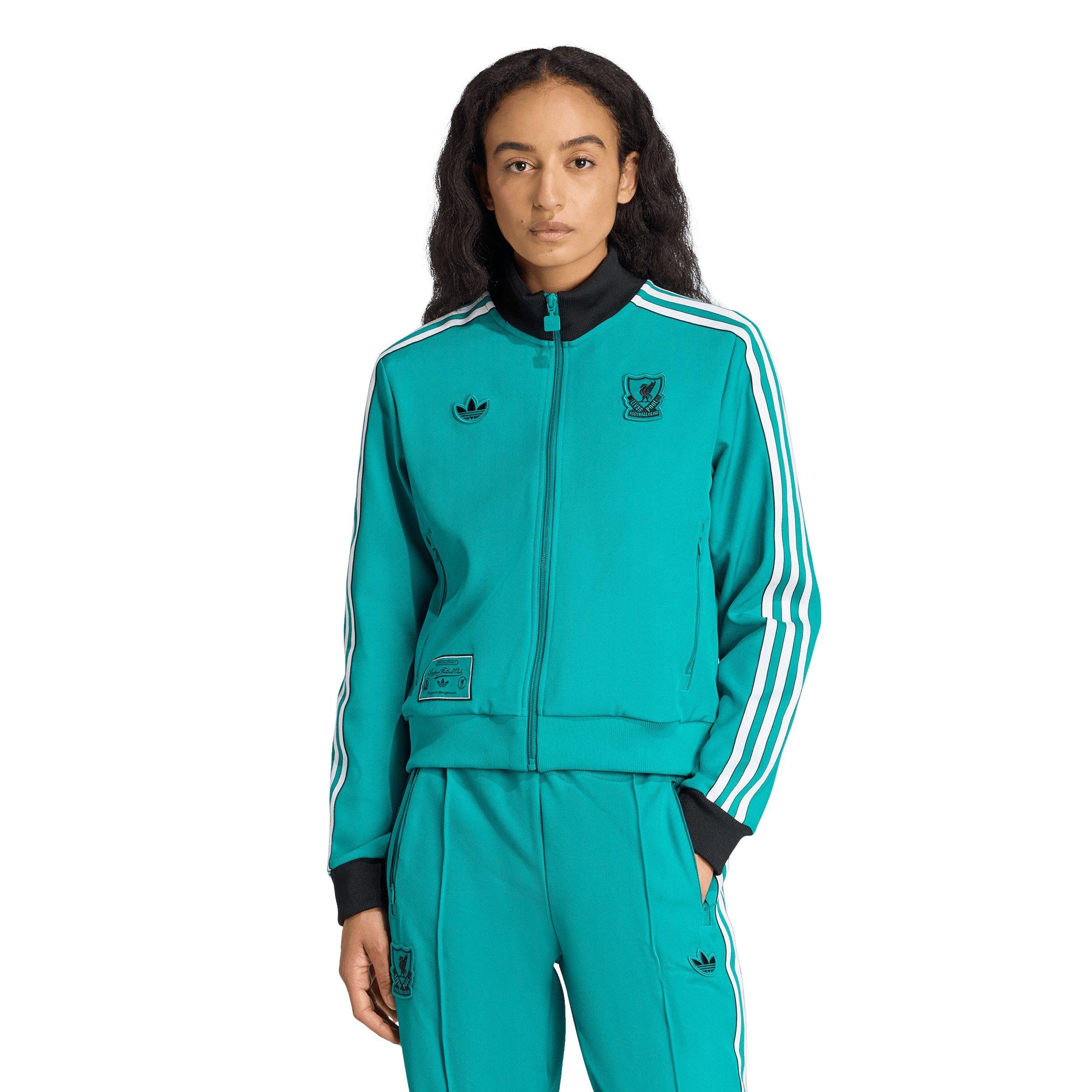 Green - adidas - Liverpool Icons Tracksuit Top Womens - 2