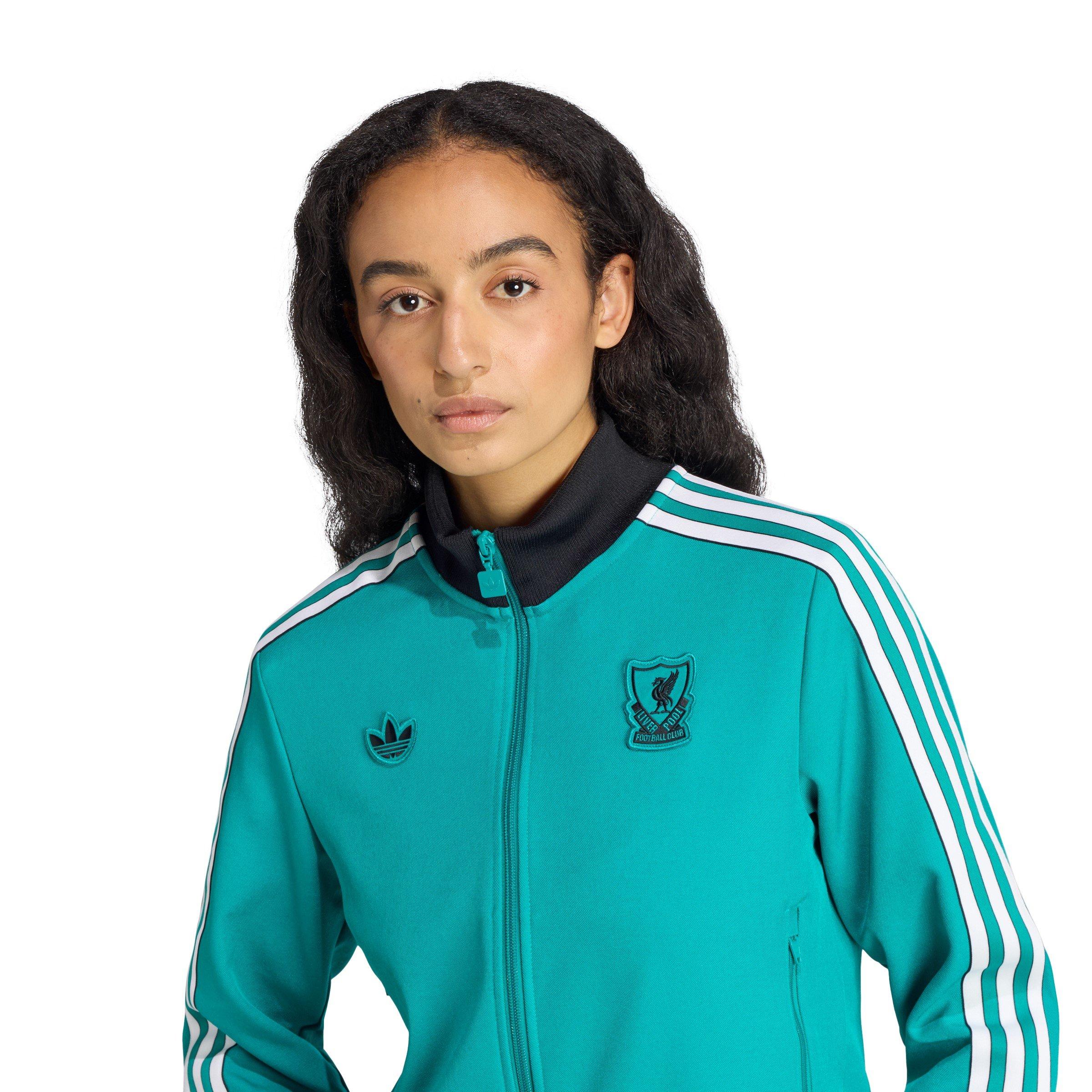 Green - adidas - Liverpool Icons Tracksuit Top Womens - 4