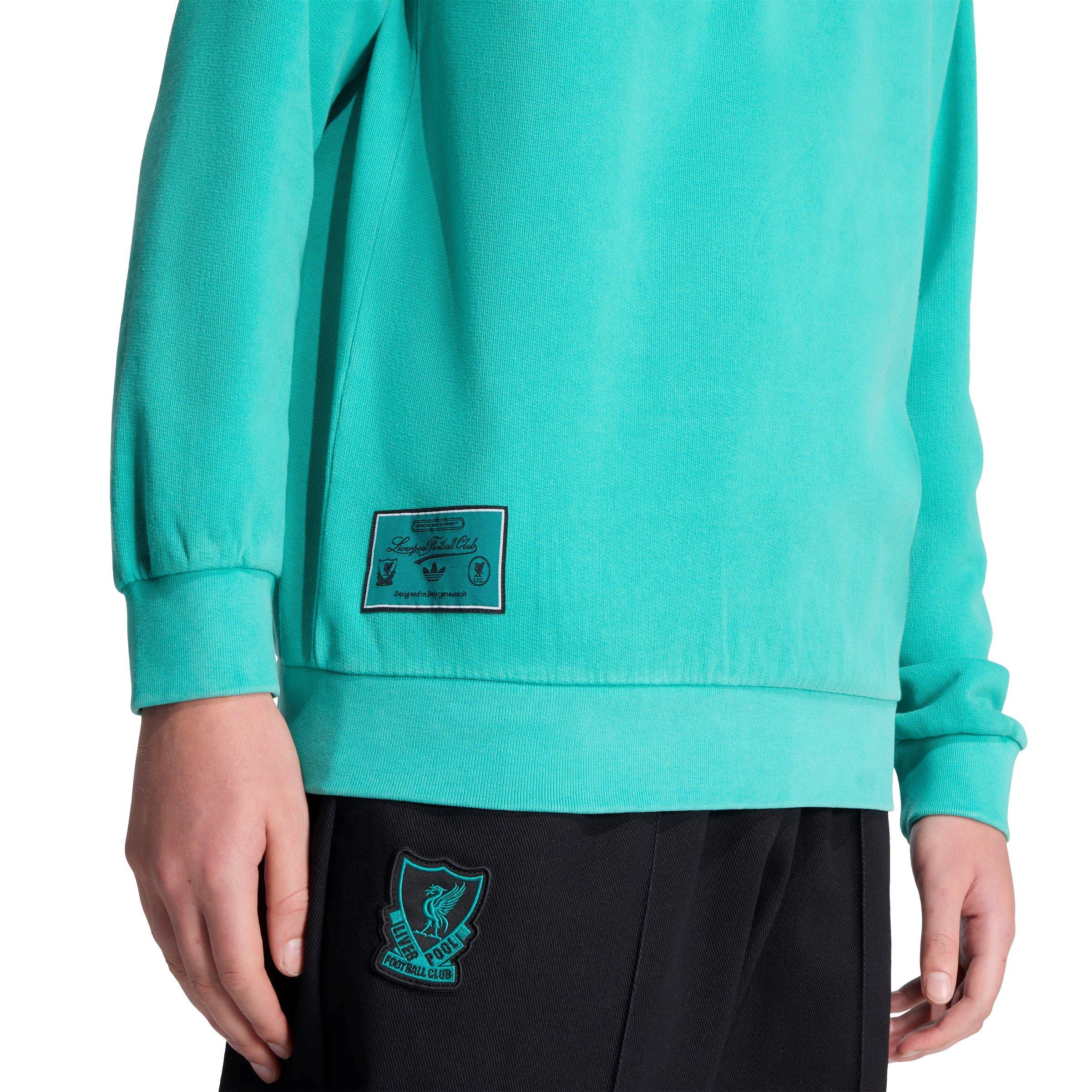 Green - adidas - Liverpool Half Zip Jacket Adults - 4