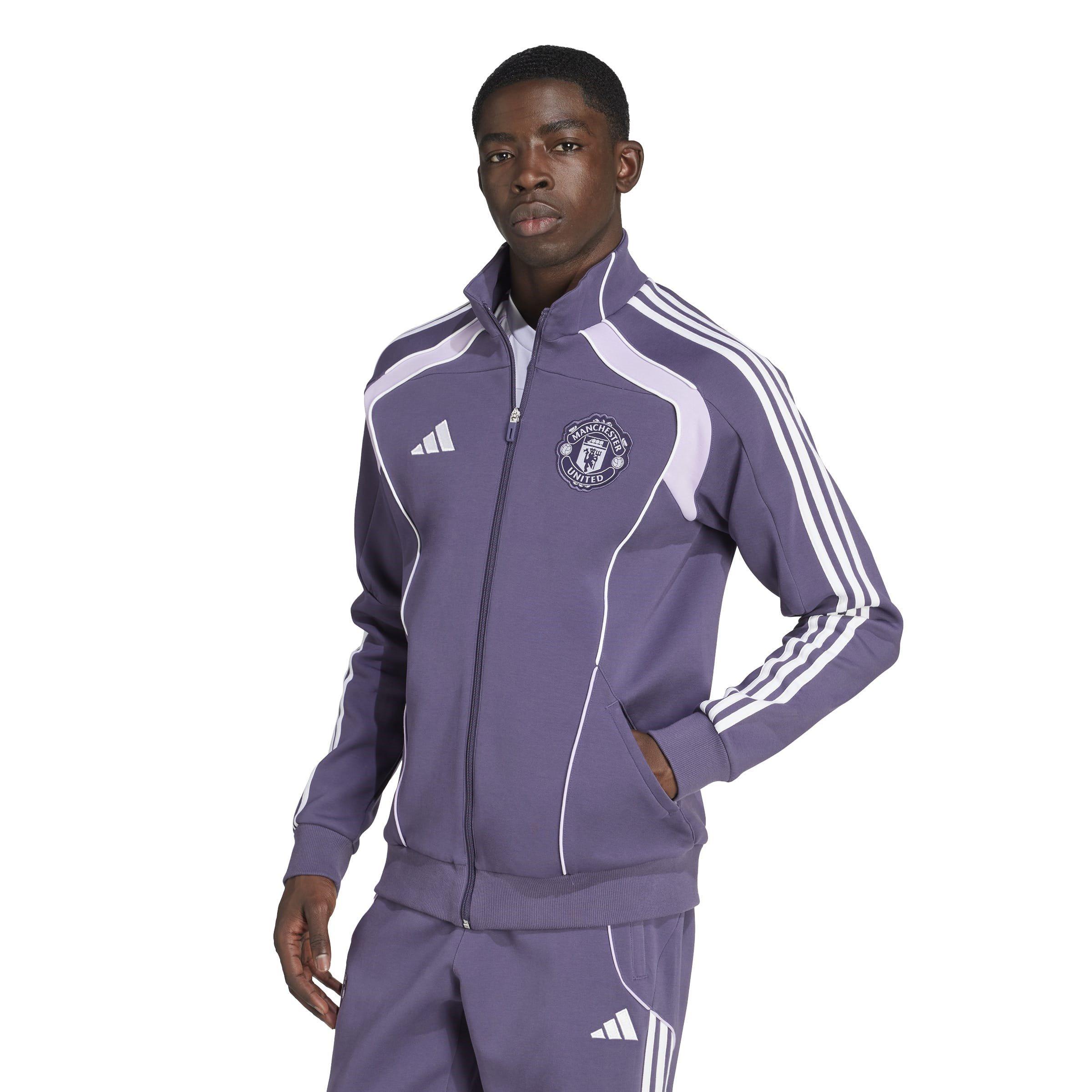 Purple - adidas - Manchester United UBP Doubleknit Tracksuit Top Mens - 2