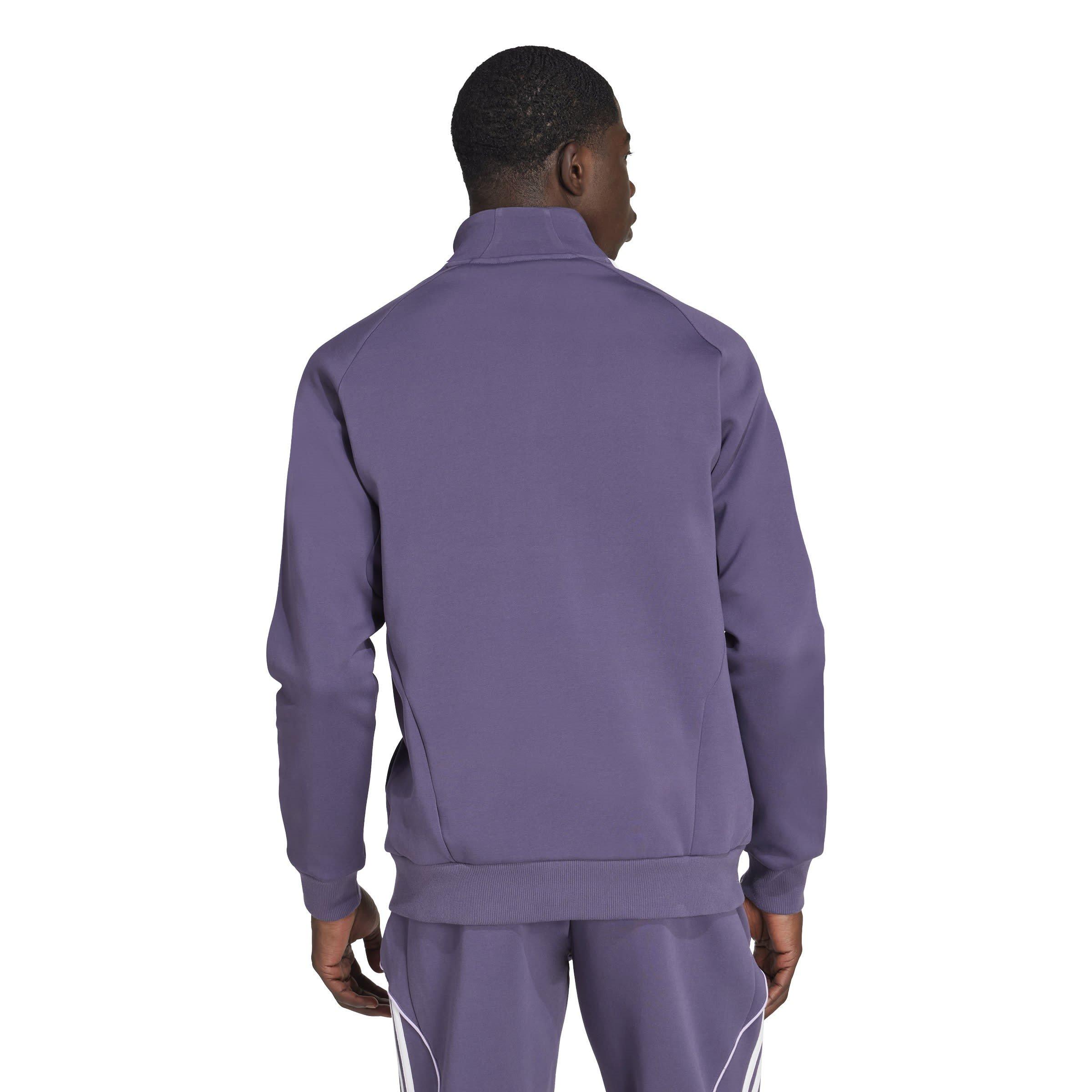 Purple - adidas - Manchester United UBP Doubleknit Tracksuit Top Mens - 3