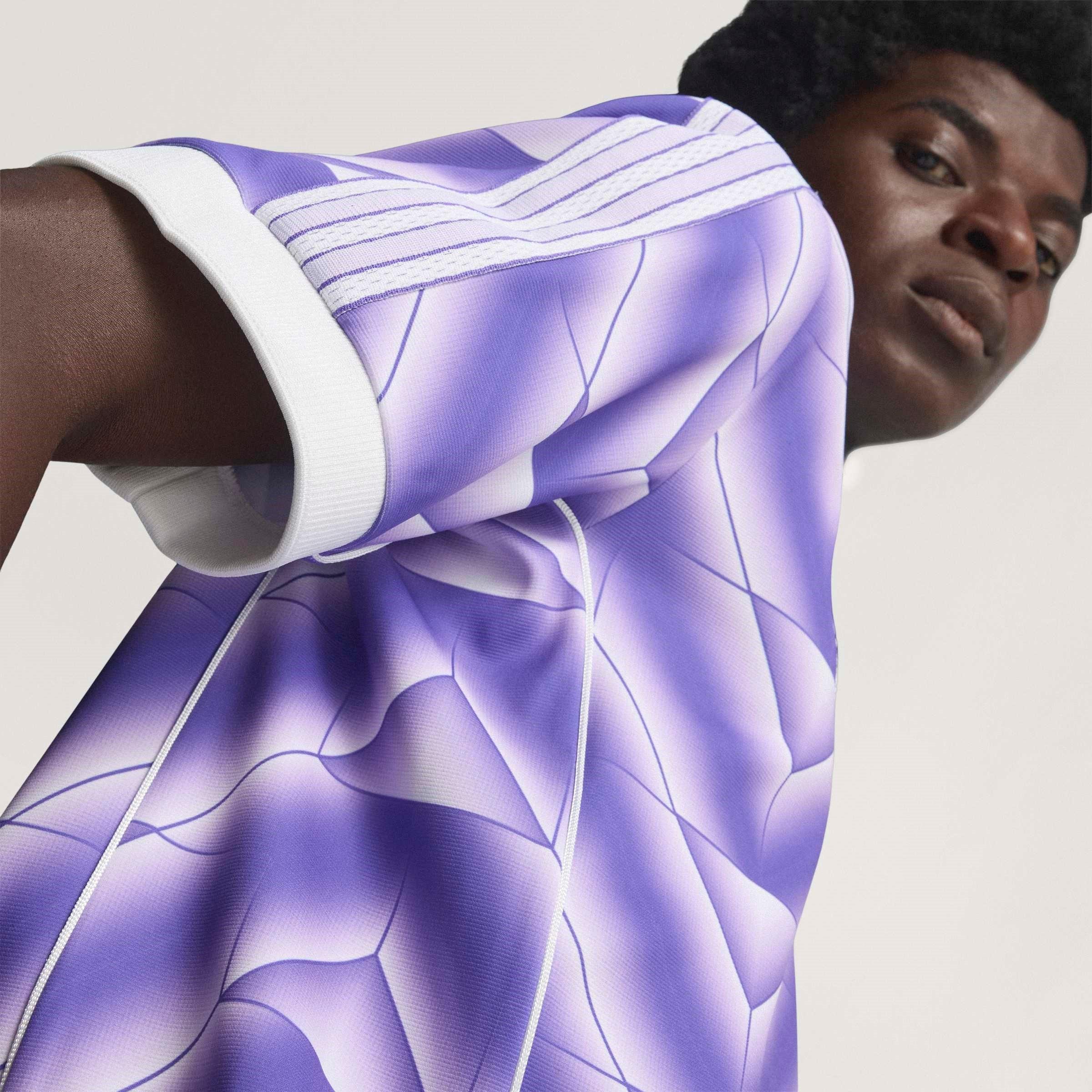 Paars/Wit - adidas - Real Madrid Licensed Short Sleeve T-Shirt - 14