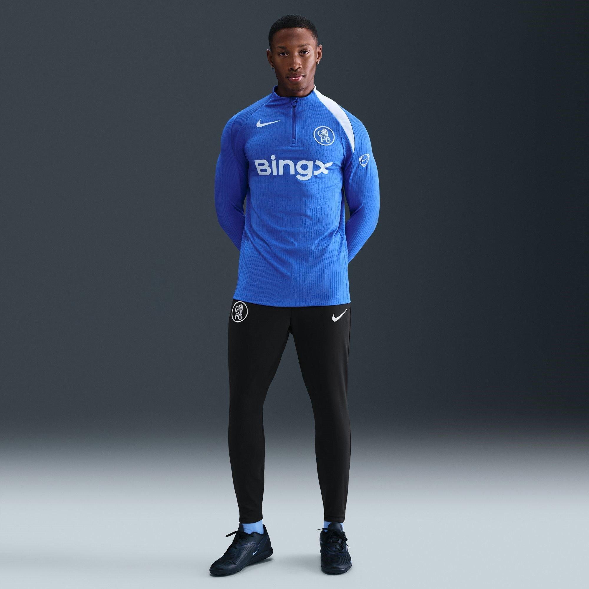 Black/Silver - Nike - Chelsea Strike Tracksuit Bottoms 2025 2026 Mens - 10