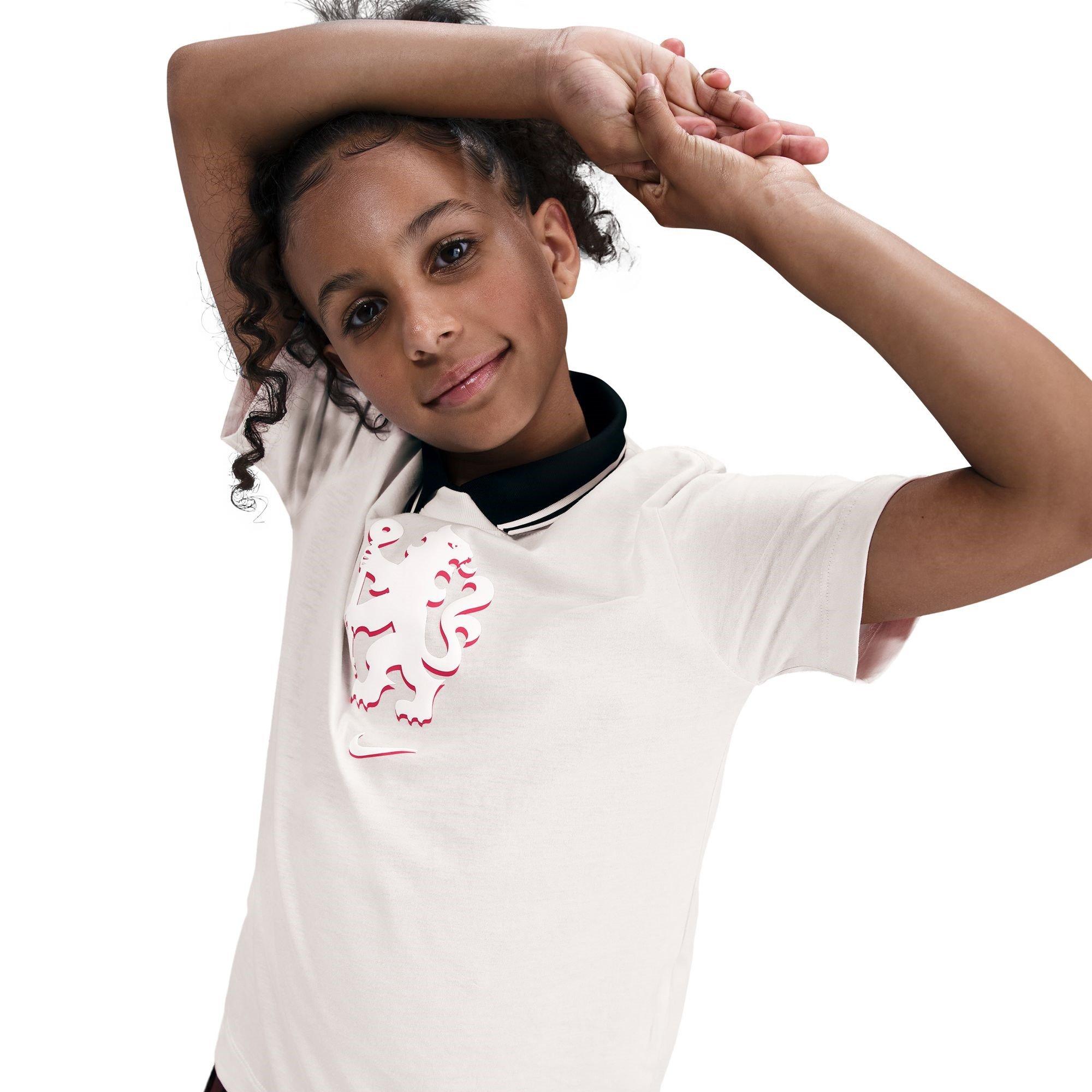 White - Nike - Chelsea Lion T-Shirt Juniors - 5