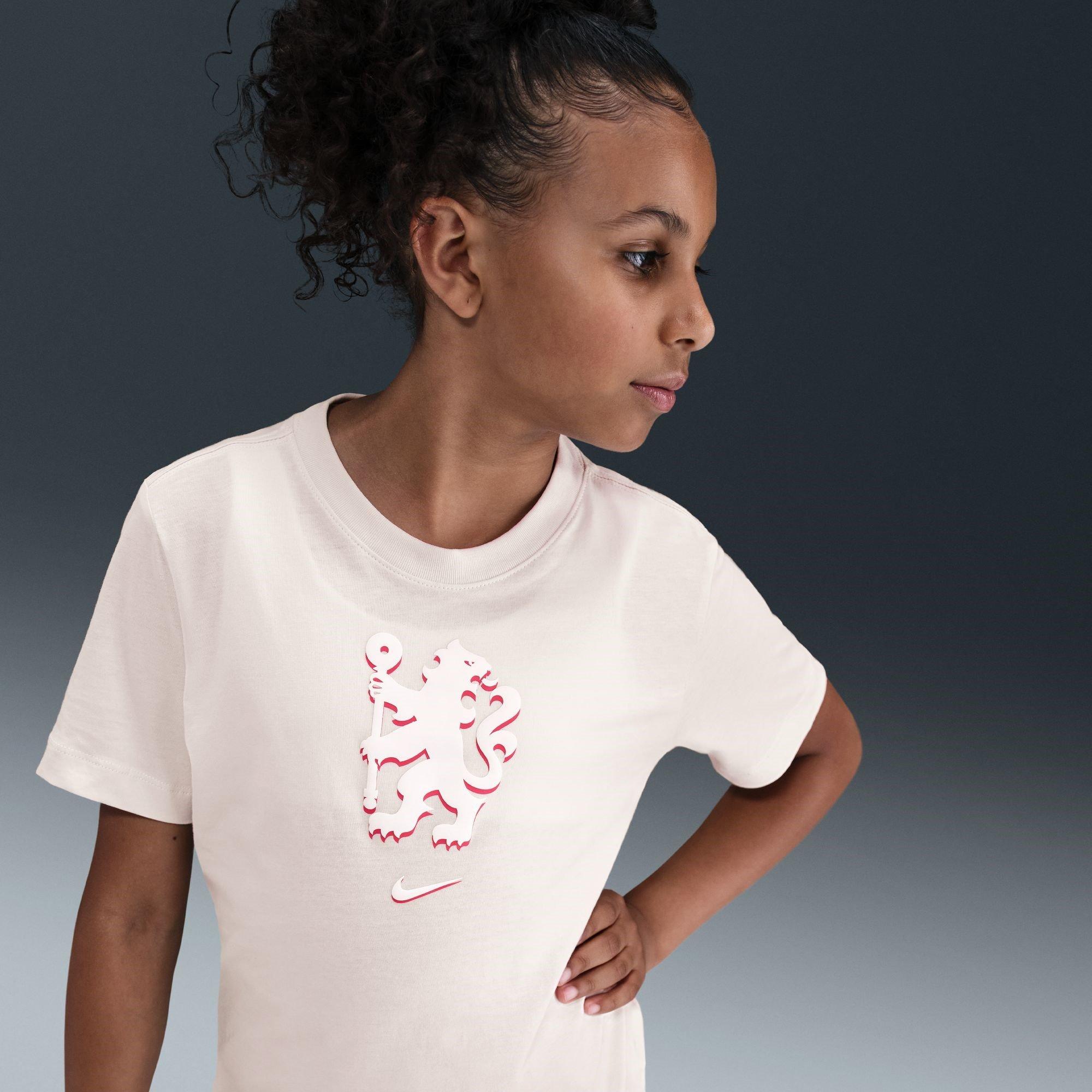 White - Nike - Chelsea Lion T-Shirt Juniors - 6
