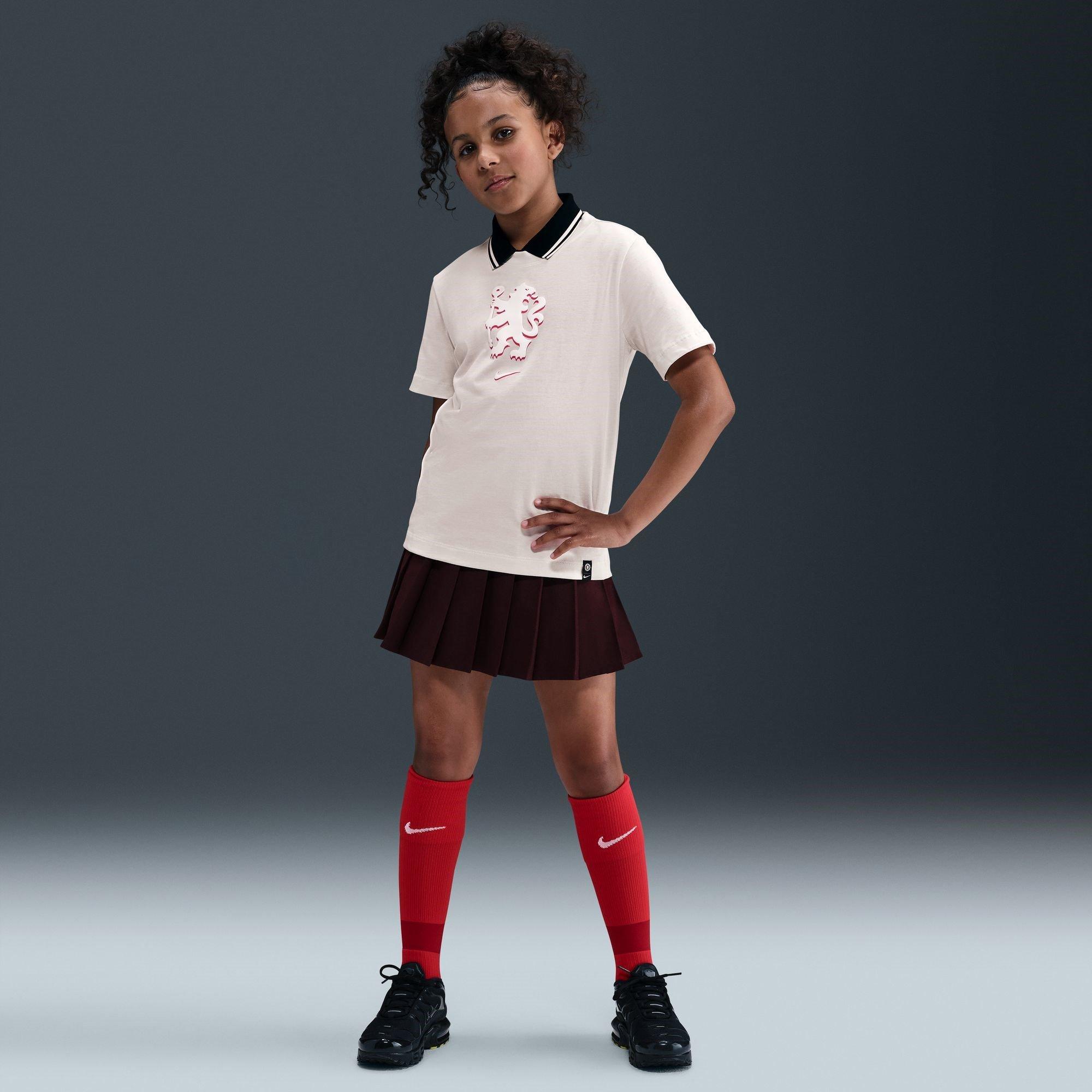 White - Nike - Chelsea Lion T-Shirt Juniors - 7