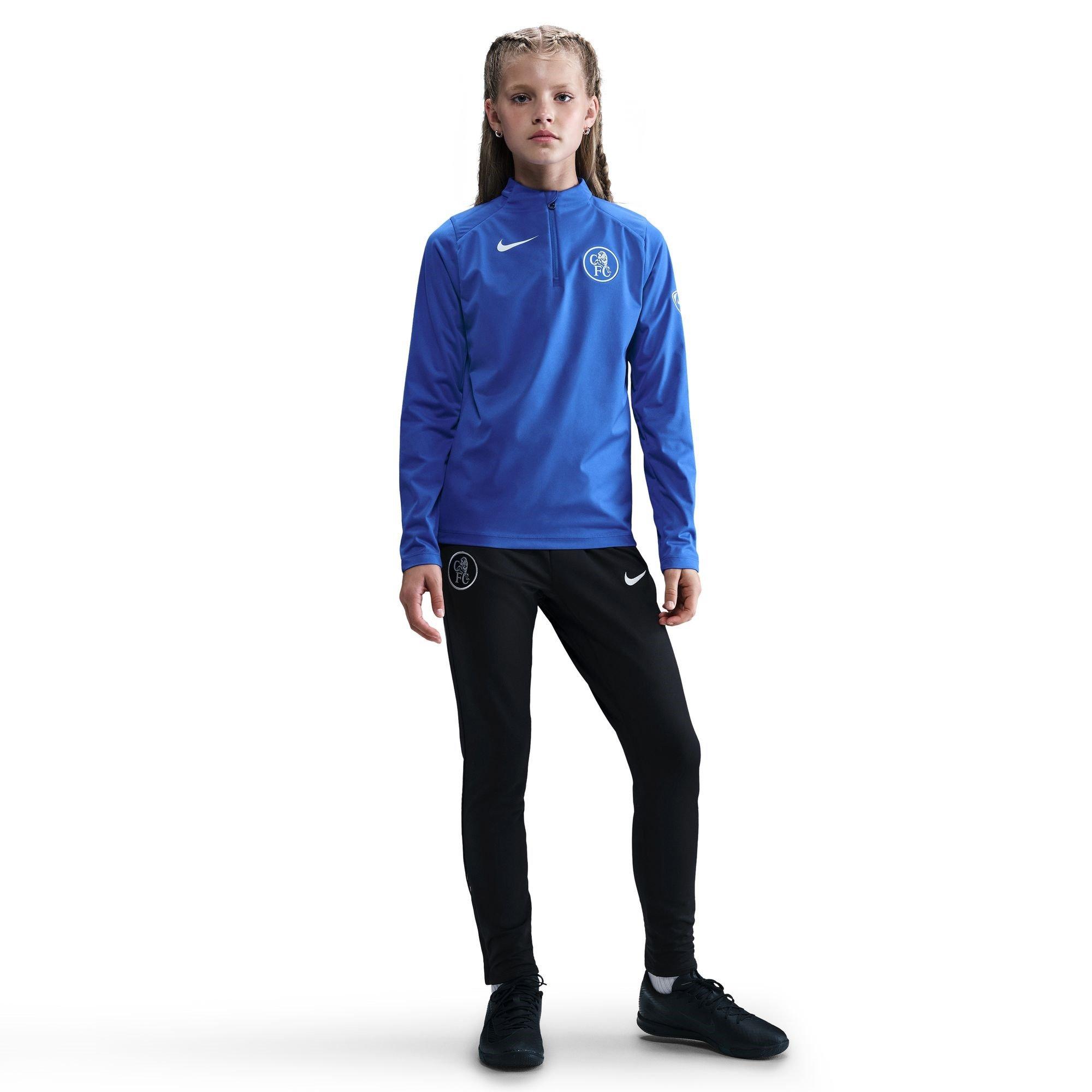 Black/Silver - Nike - Chelsea Strike Tracksuit Bottoms 2025 2026 Juniors - 3