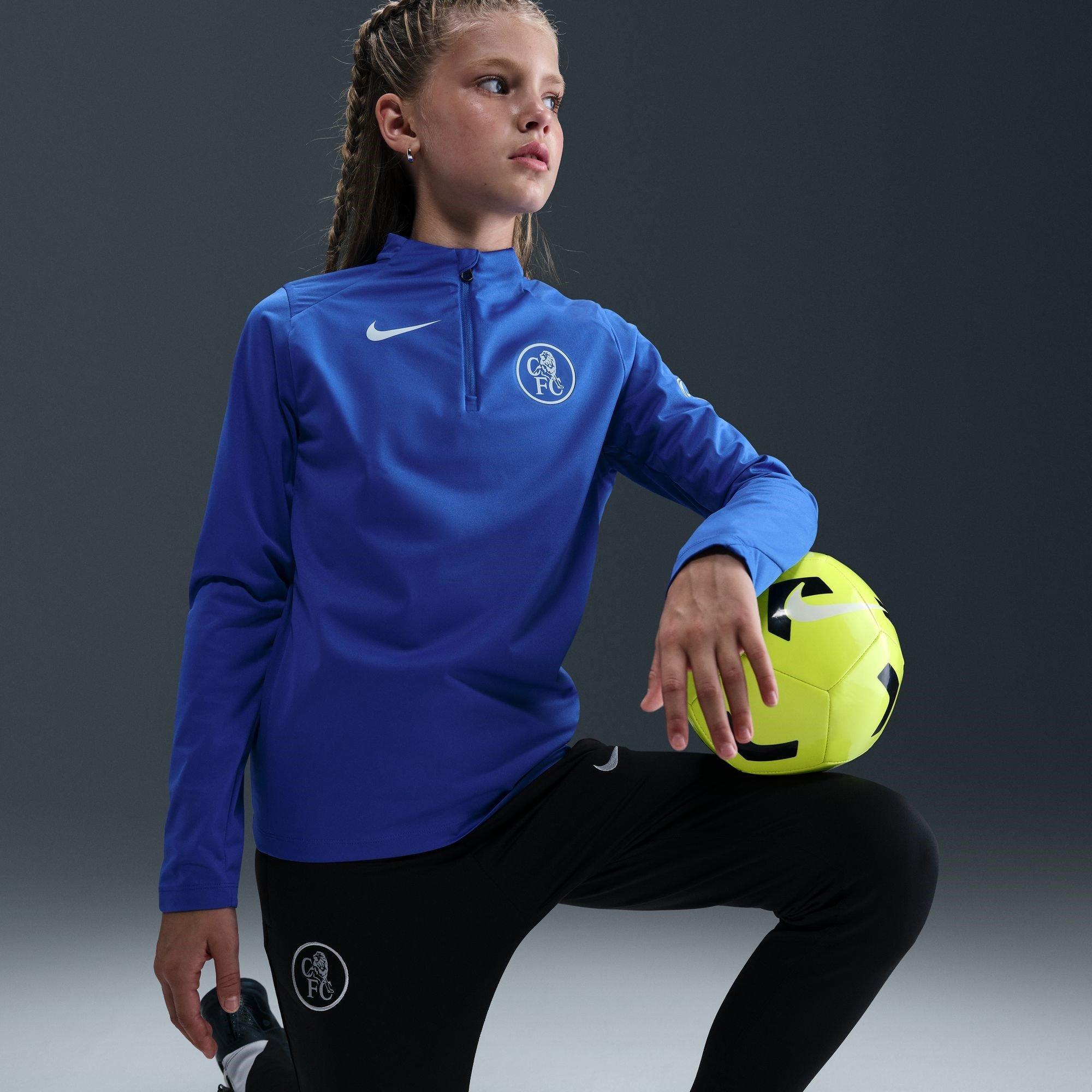Black/Silver - Nike - Chelsea Strike Tracksuit Bottoms 2025 2026 Juniors - 10