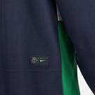 Obsidienne/Vert - Nike - Nigeria Long Sleeve Polo Top Mens - 5