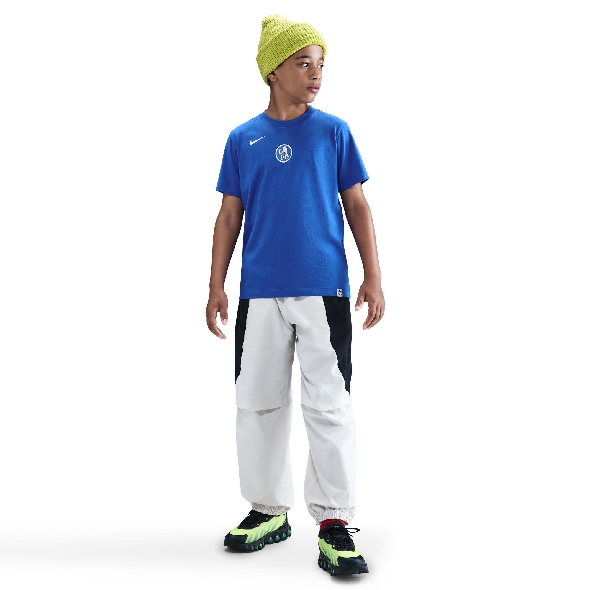 Blue - Nike - Chelsea T90 Remix T-Shirt Juniors - 3