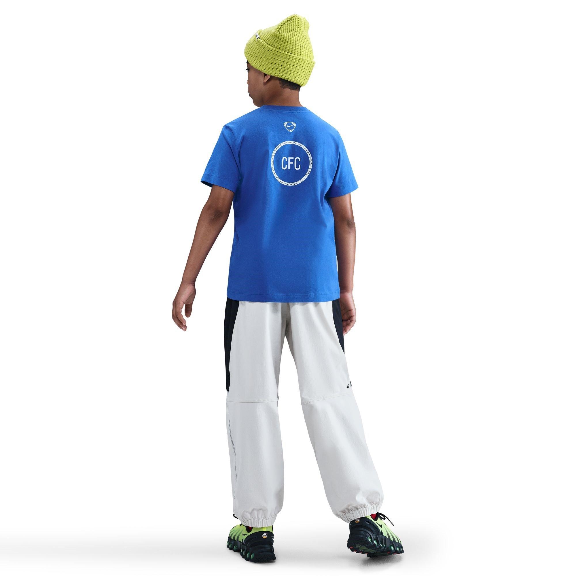 Blue - Nike - Chelsea T90 Remix T-Shirt Juniors - 4