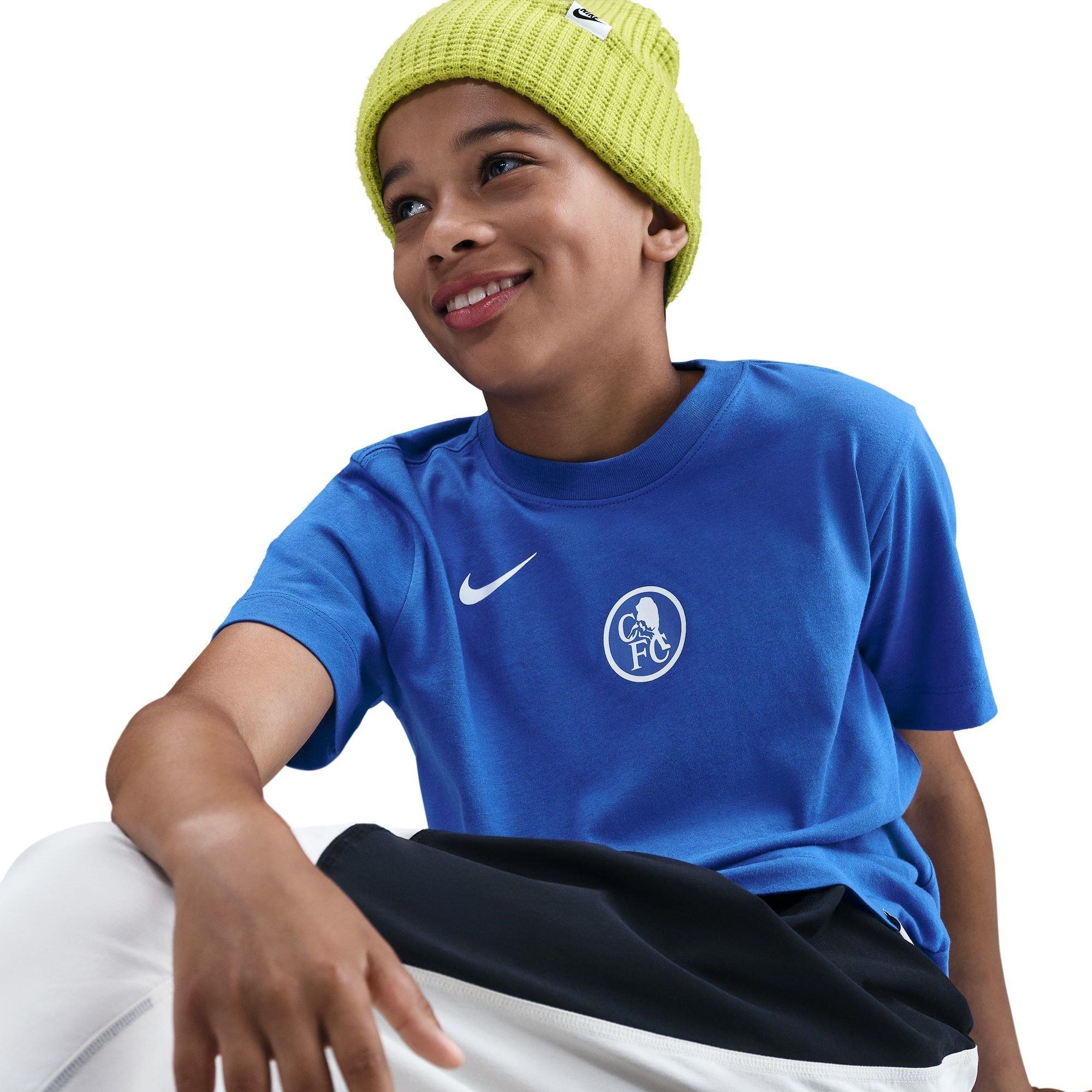 Blue - Nike - Chelsea T90 Remix T-Shirt Juniors - 5