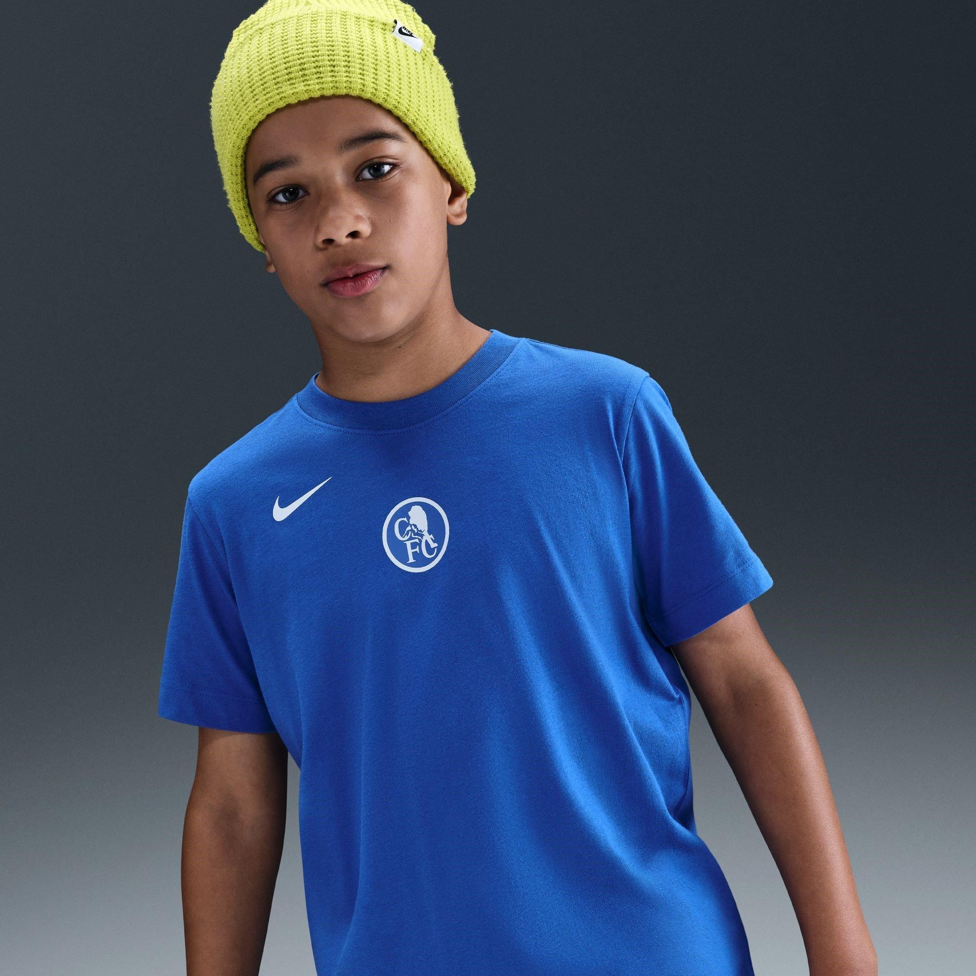 Blue - Nike - Chelsea T90 Remix T-Shirt Juniors - 6