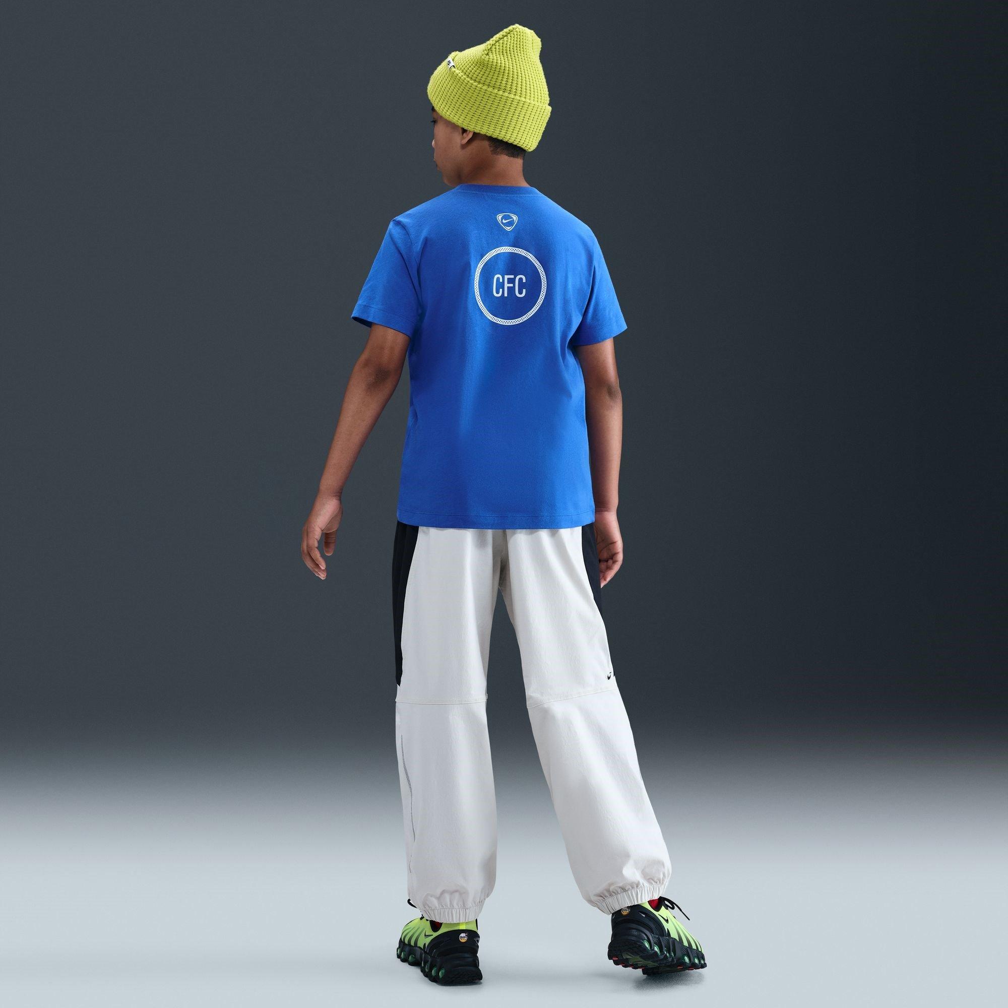 Blue - Nike - Chelsea T90 Remix T-Shirt Juniors - 8