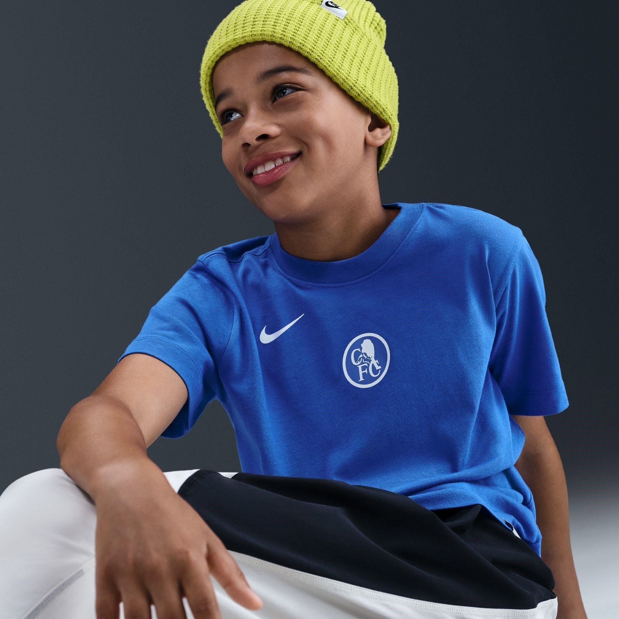 Blue - Nike - Chelsea T90 Remix T-Shirt Juniors - 10