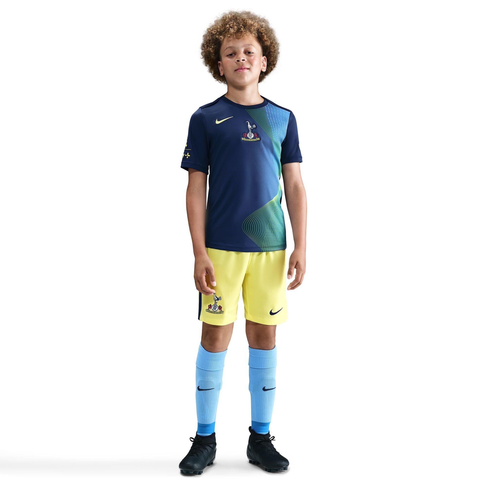Blue/Yellow - Nike - Tottenham Hotspur Third Pre-Match Shirt 2025 2026 Juniors - 3