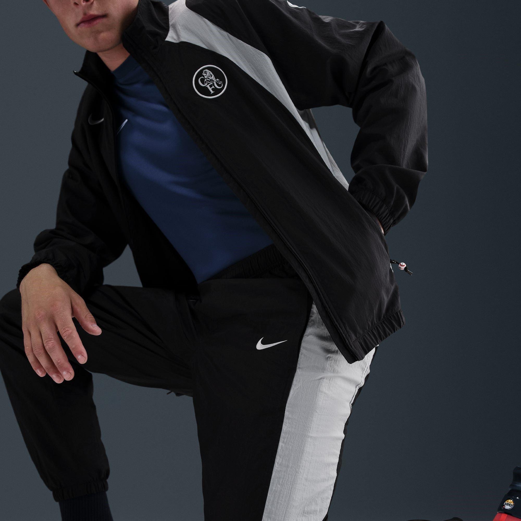 Black/Silver - Nike - Chelsea T90 Tracksuit Bottoms Mens - 11