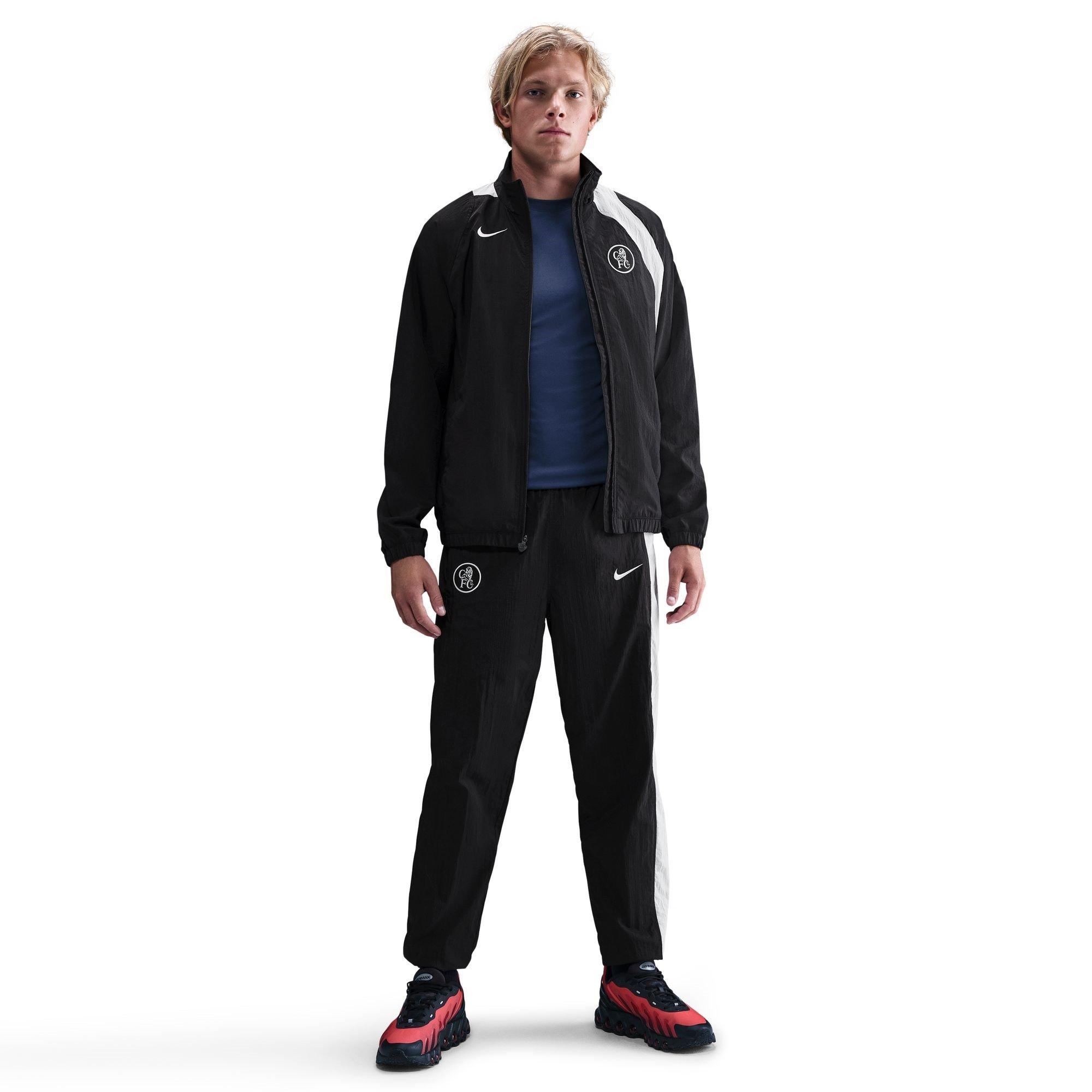 Black/Silver - Nike - Chelsea T90 Tracksuit Bottoms Mens - 3