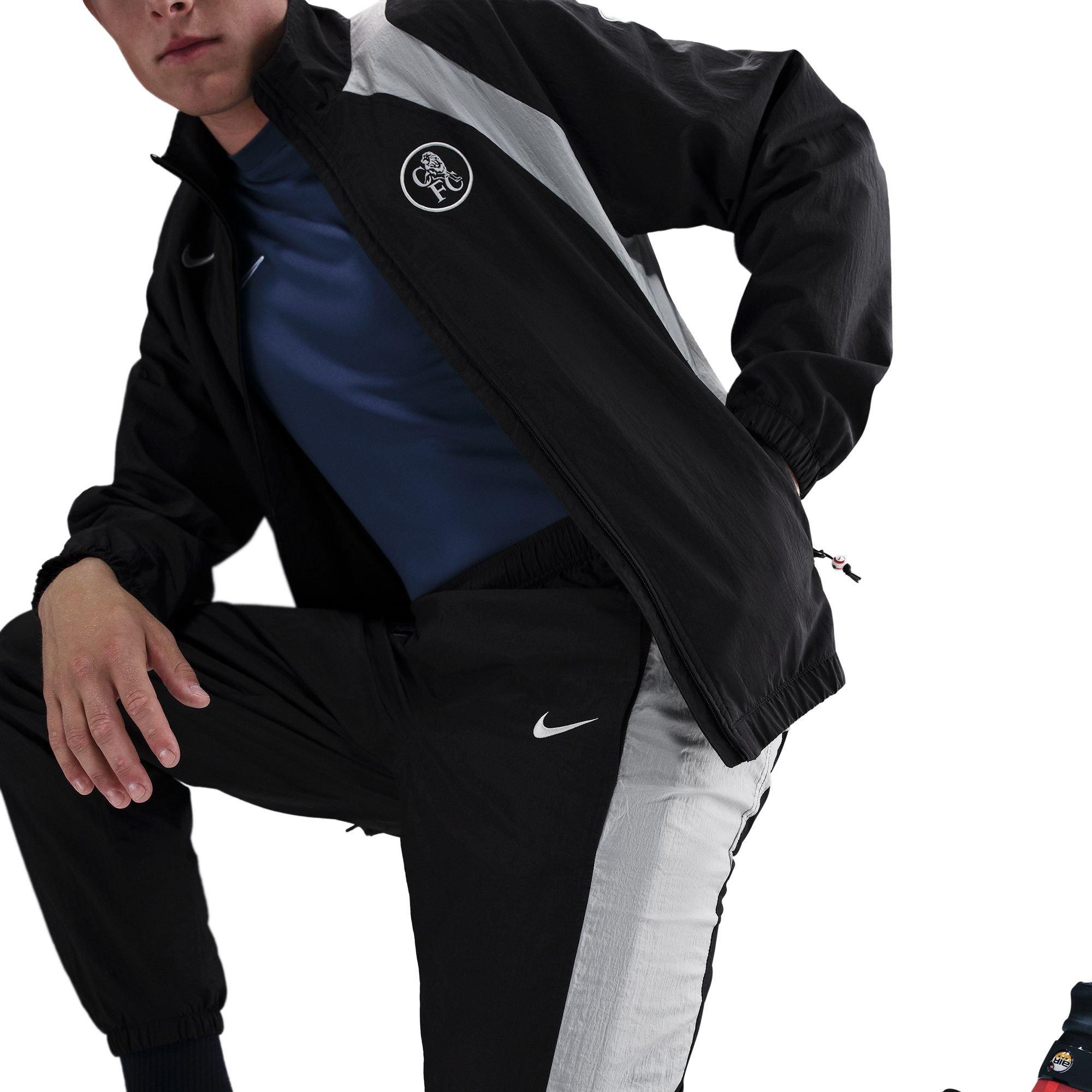 Black/Silver - Nike - Chelsea T90 Tracksuit Bottoms Mens - 5