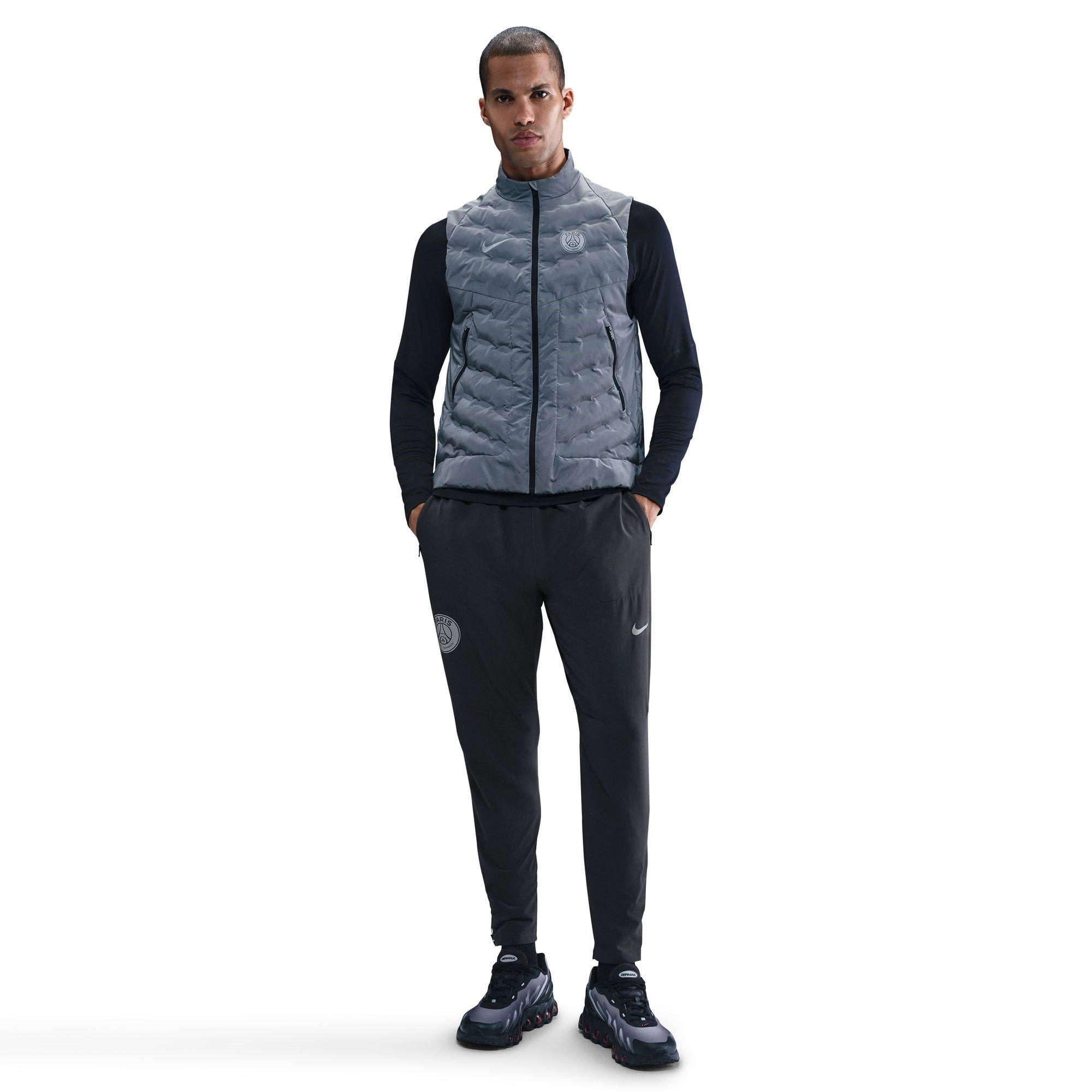 Black/Silver - Nike - PSG Reflective Tracksuit Bottoms Mens - 3