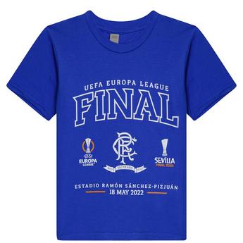 Castore Rangers Europa League Final T-Shirt Junior