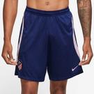 Bleu/Rose - Nike - Kappas Logo Tape Essential Cotton Nylon shorts high-waisted - 1