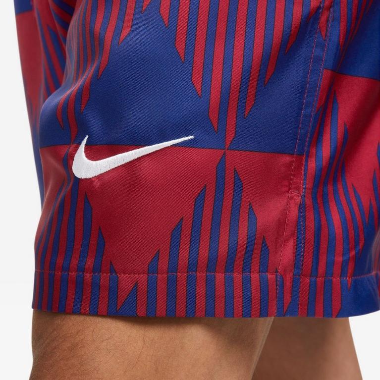 Rouge/Blanc - Nike - co-ord relaxed shorts nike in green with logo print - 4