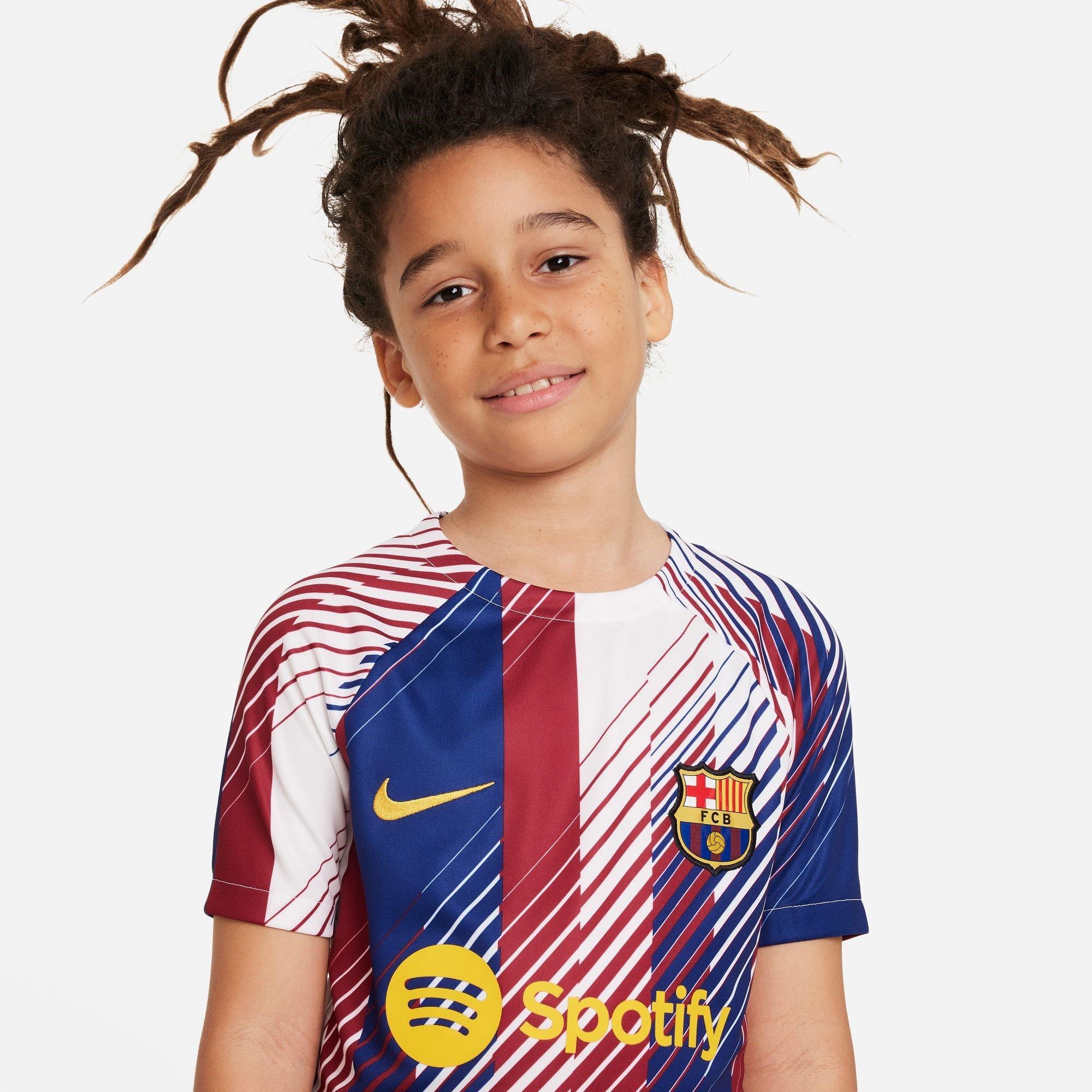 Nike Barcelona Pre Match Home Shirt 2023 2024 Juniors Lizenzierte T