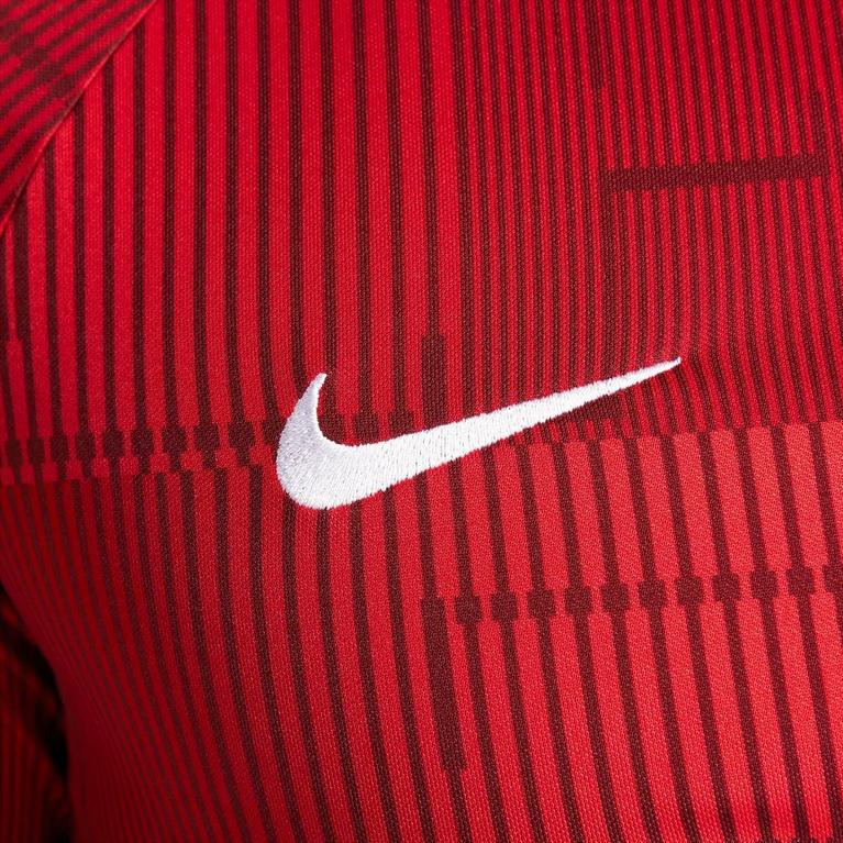Rouge/Blanc - Nike - leaf-print cotton T-shirt Bianco - 4