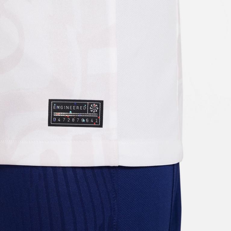Blanc/Bleu - Nike - long sleeve knit cotton pullover hood - 6
