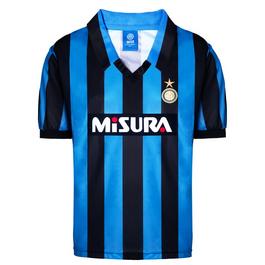 Score Draw Inter Milan Retro Home Shirt 90 Adults