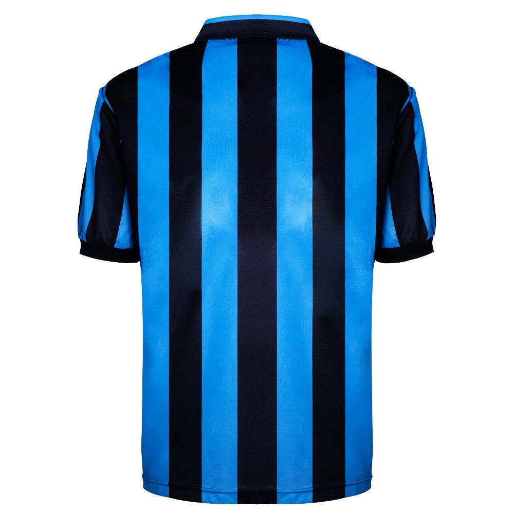 Blau/Schwarz - Score Draw - Inter Milan Retro Home Shirt 90 Adults - 2