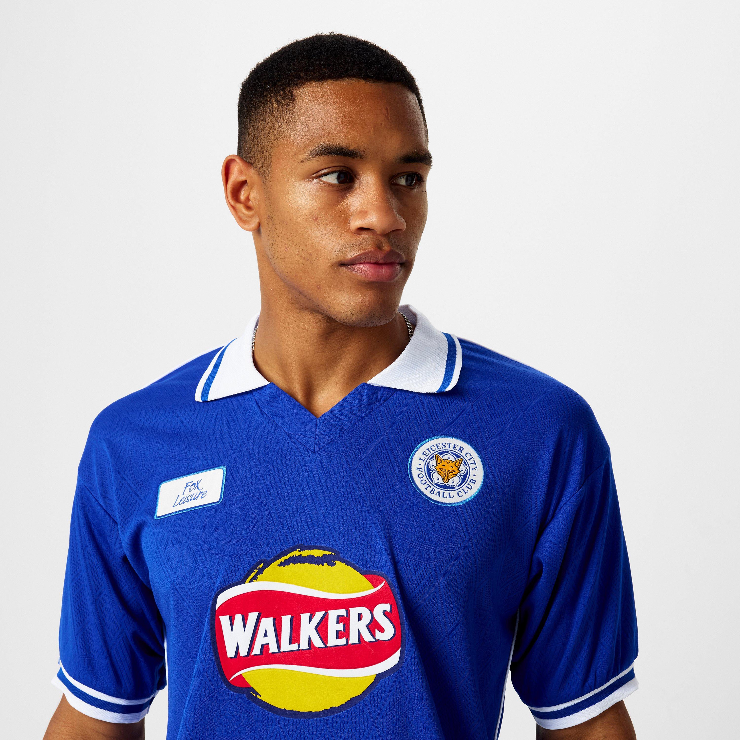 Blue - Score Draw - Leicester City Home Shirt 2000 Adults - 3