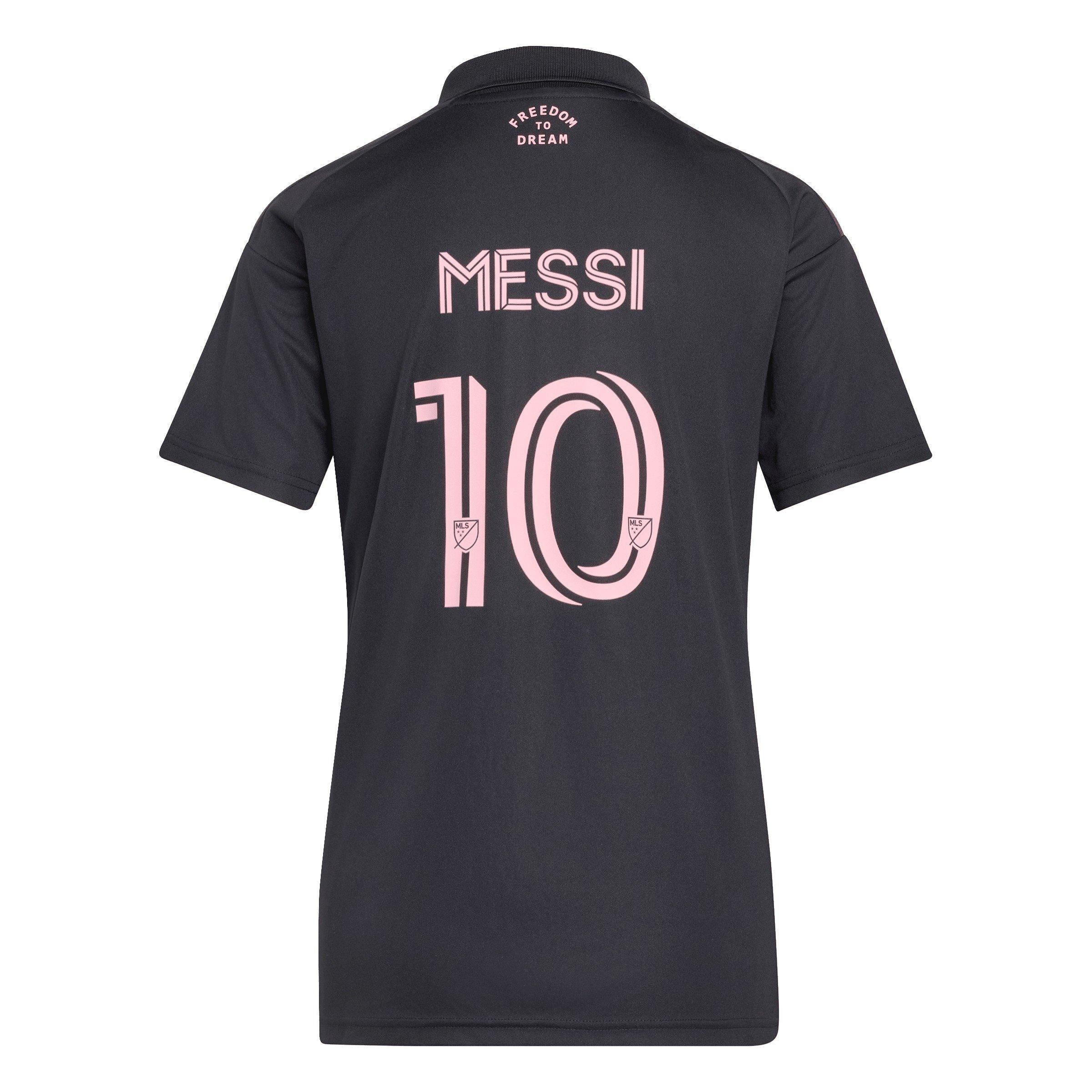 Zwart/Roze - adidas - Womens adidas Inter Miami Messi 10 Away Shirt 25/26 - 2