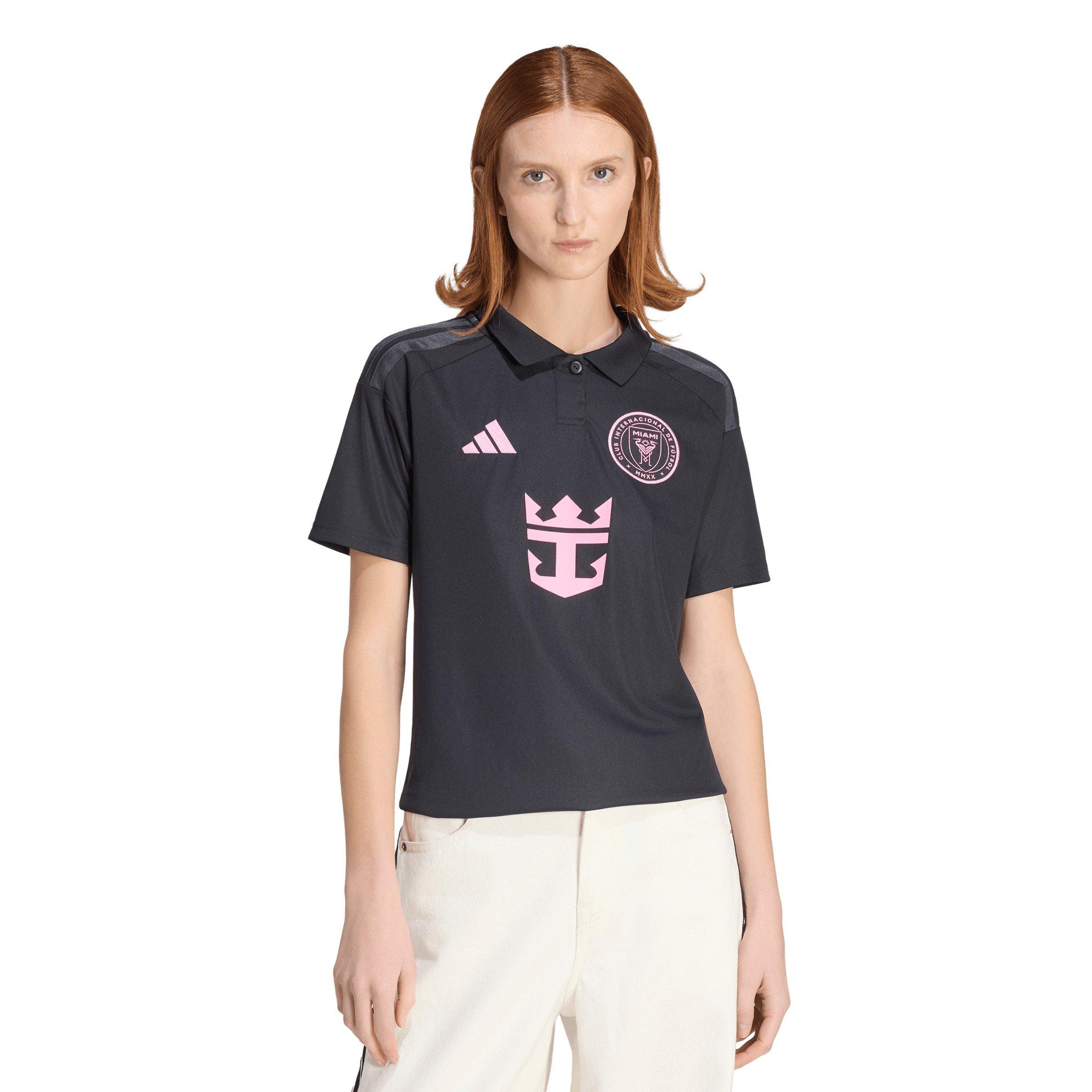Zwart/Roze - adidas - Womens adidas Inter Miami Messi 10 Away Shirt 25/26 - 3