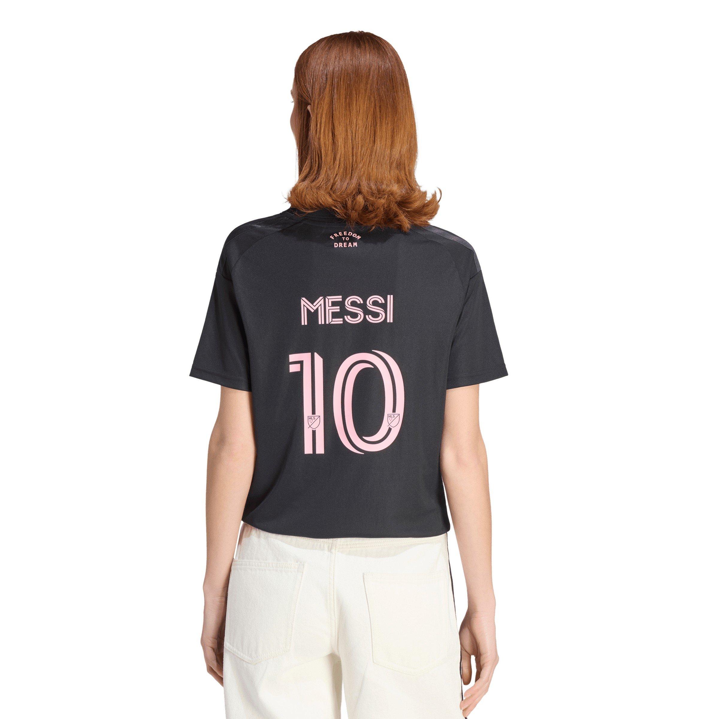 Zwart/Roze - adidas - Womens adidas Inter Miami Messi 10 Away Shirt 25/26 - 4