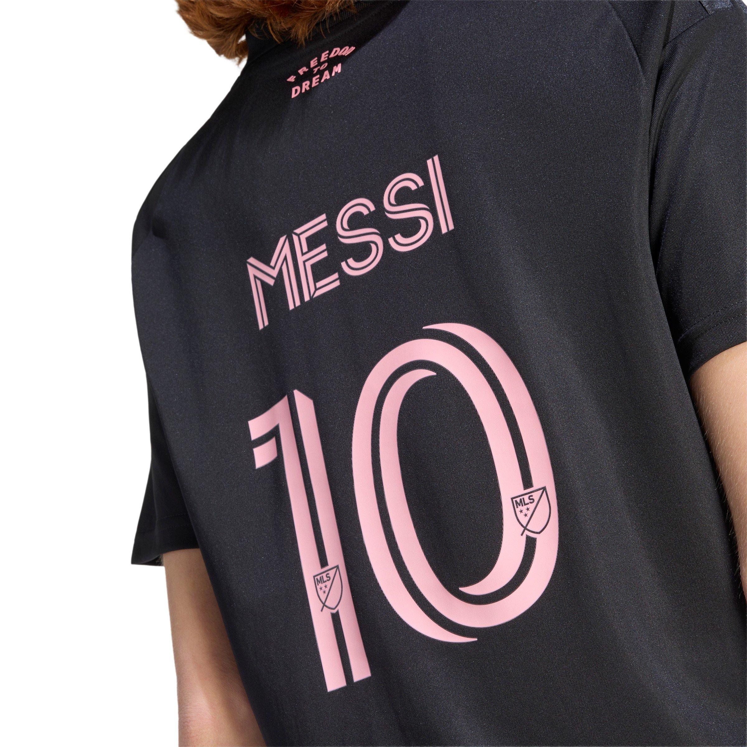 Zwart/Roze - adidas - Womens adidas Inter Miami Messi 10 Away Shirt 25/26 - 6