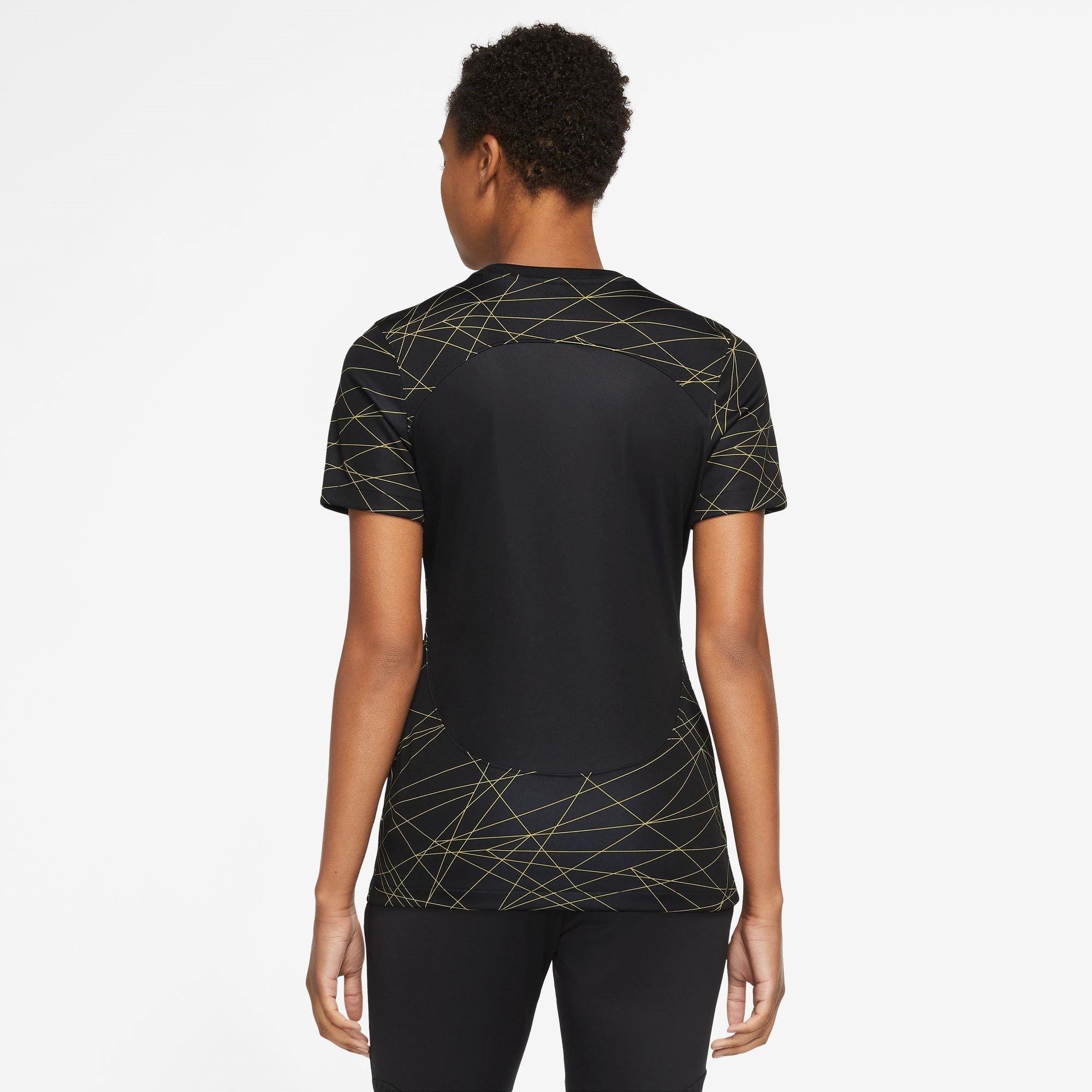 Schwarz/Gelb - Air Jordan - Paris Saint Germain Fourth Shirt 2023 2024 Womens - 4