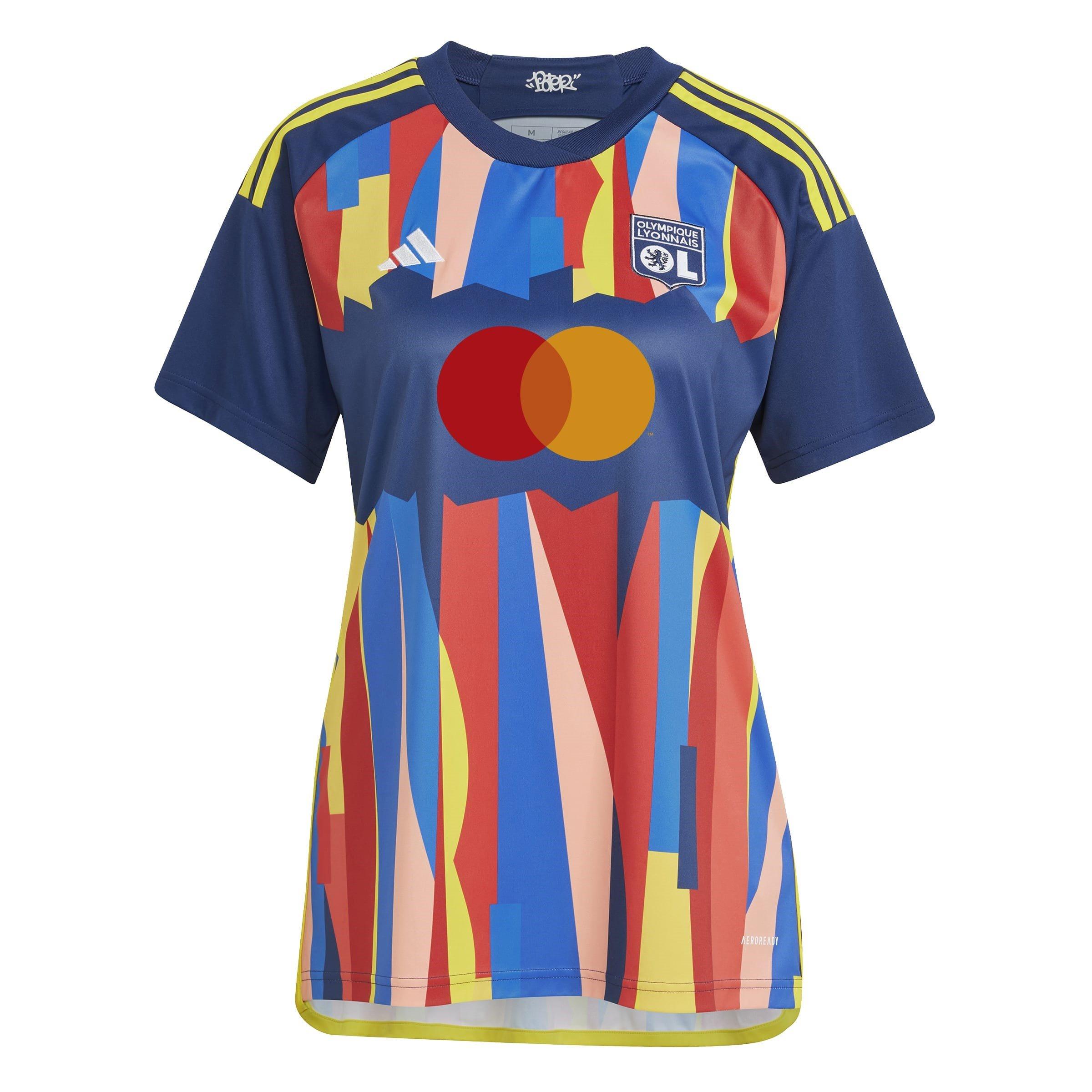 Adidas Women's Olympique Lyon Third Shirt 2024 2025 - Navy - 12 (M)