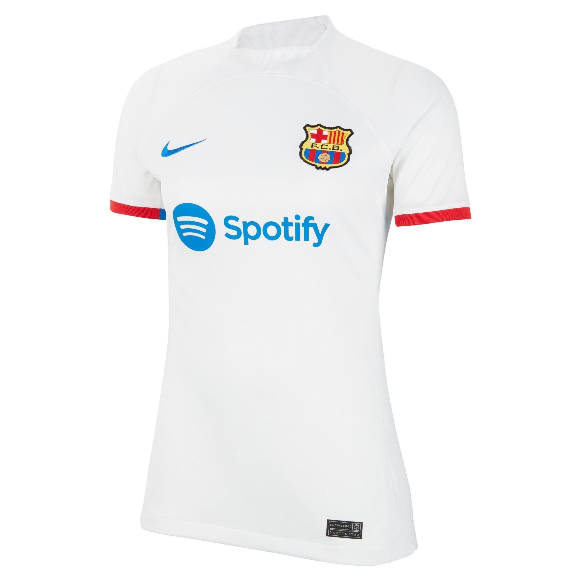 White/Uni Red - Nike - Barcelona Away Shirt 2023 2024 Womens - 1