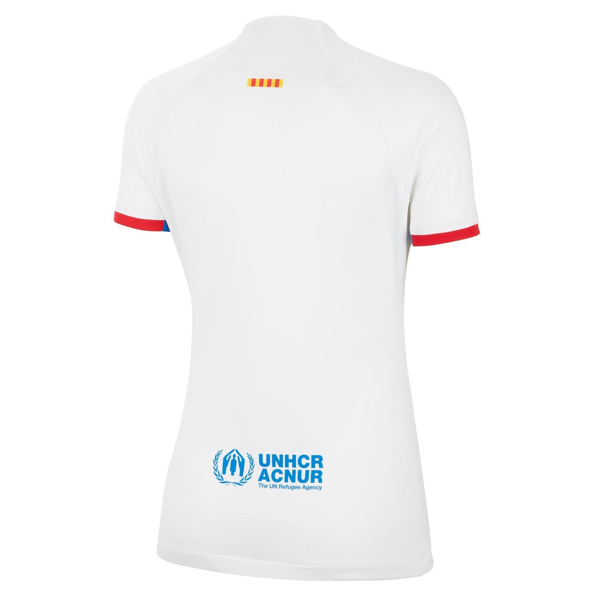 White/Uni Red - Nike - Barcelona Away Shirt 2023 2024 Womens - 2