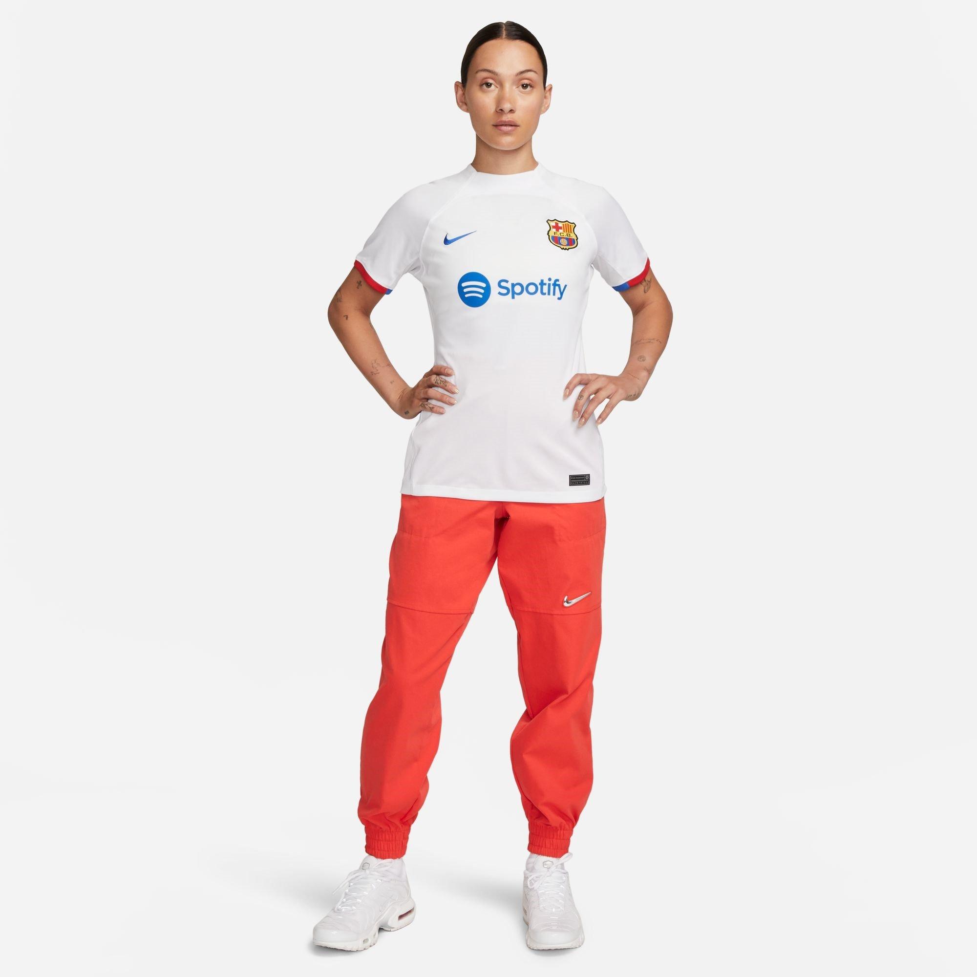 White/Uni Red - Nike - Barcelona Away Shirt 2023 2024 Womens - 7