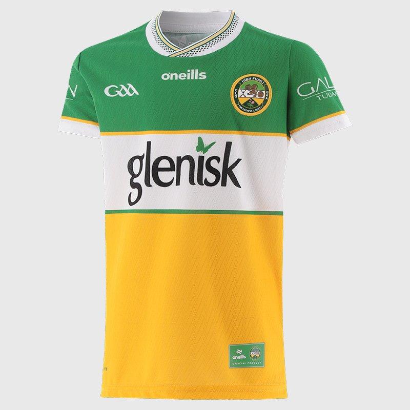 Green/Wht/Amber - ONeills - Offaly Home Jersey Junior - 1