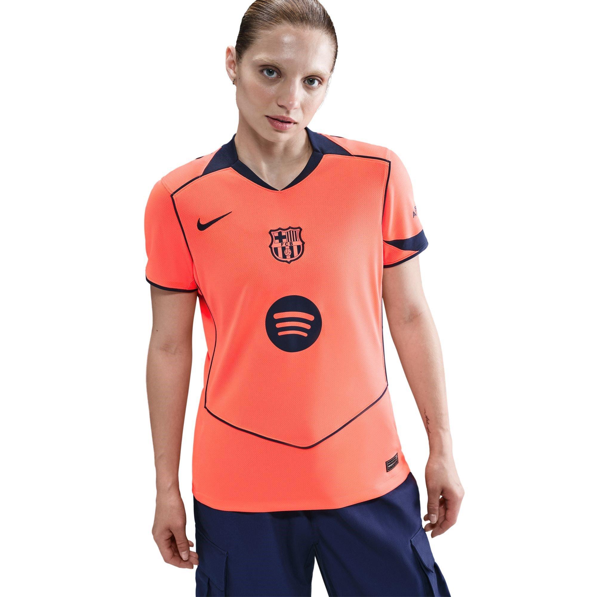 Orange/Blue - Nike - Barcelona Third Shirt 2025 2026 Womens - 3